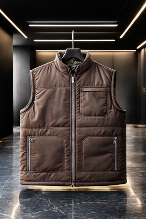 AĞIRTAŞ İÇİ KAŞE DETAYLI ÇOK CEPLİ GİYEBİLECEĞİNİZ EN SICAK YELEK