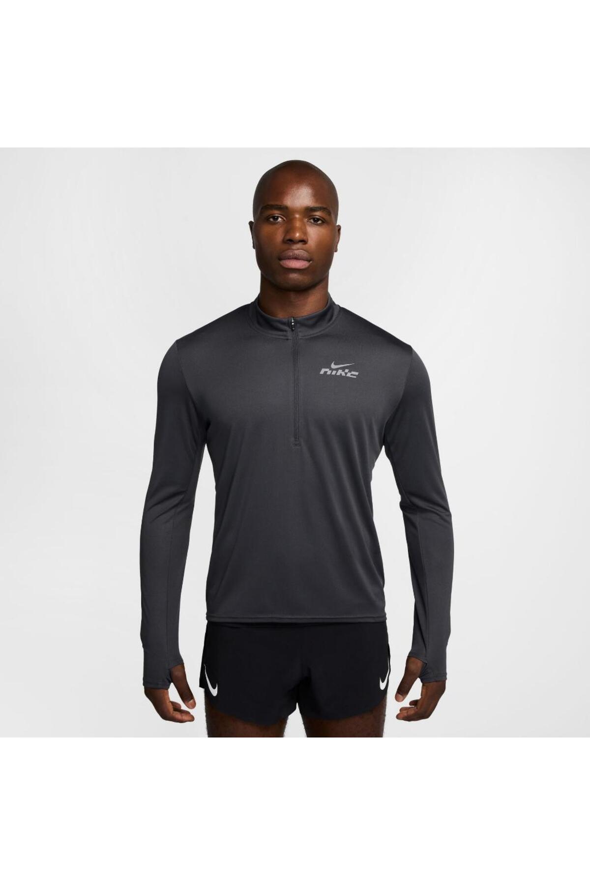 تاپ ورزشی مردانه آستین بلند بازتابنده Dri-FIT Pacer Flash 1/2 Zip نایکی سویشرت اسپرت Nike