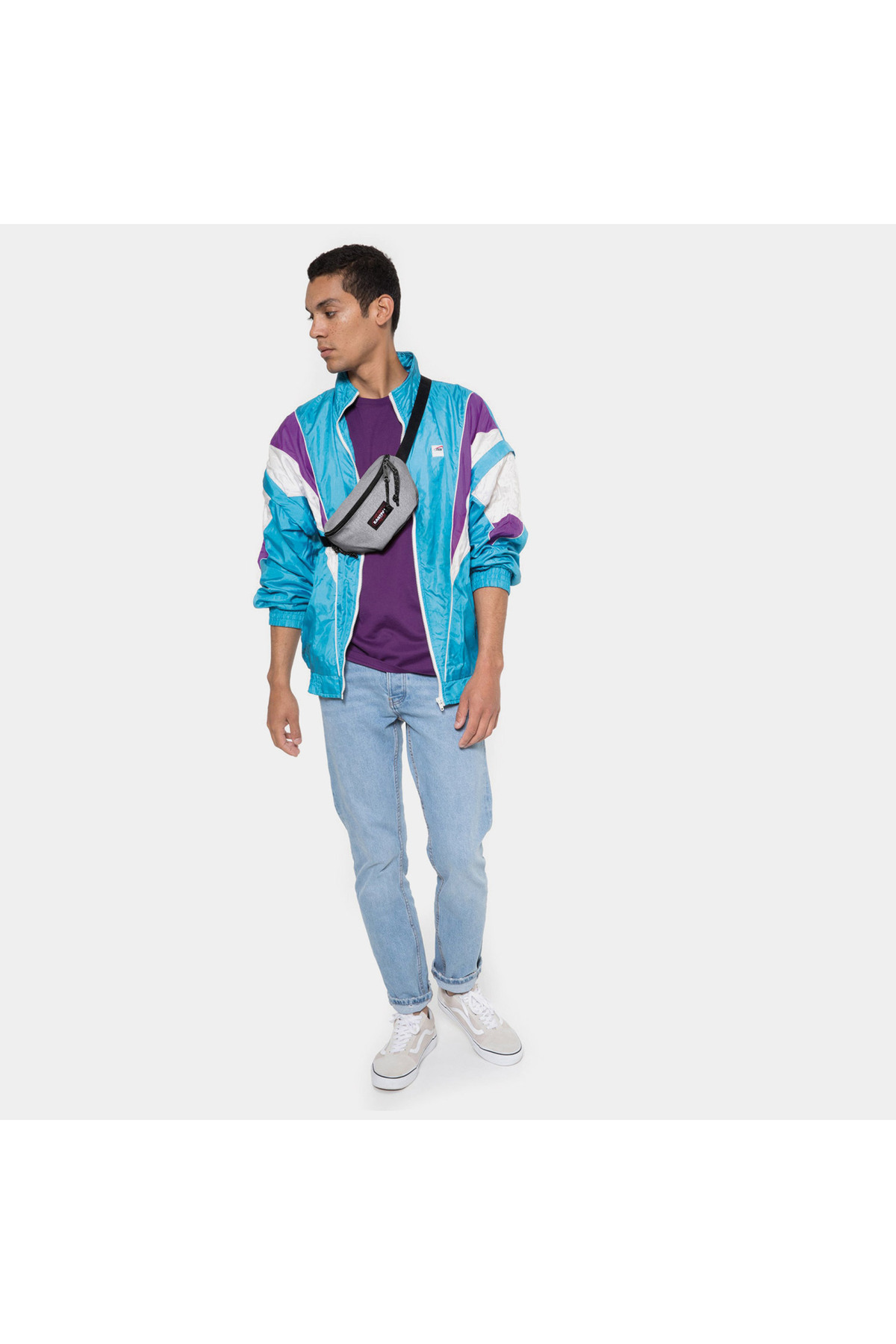 Eastpak Springer Unisex Gri Bel Çantası görsel 6