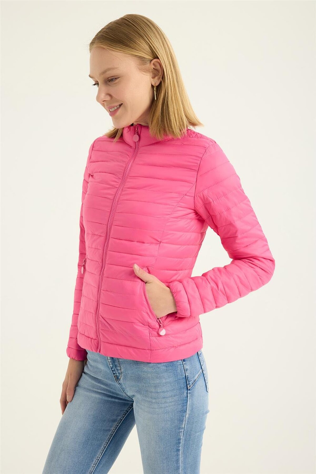 Home Store  Puffer Dik Yaka Mont - Görsel 2