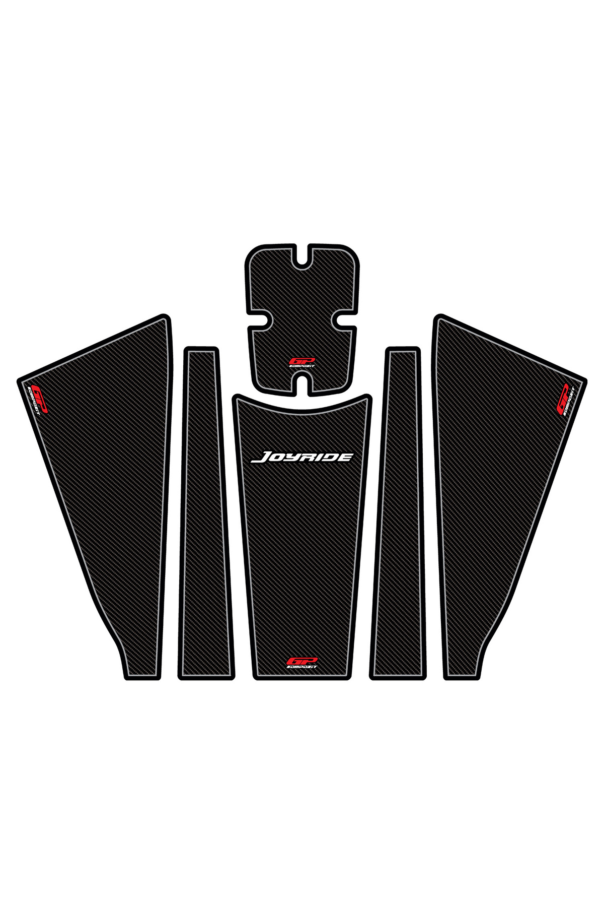 Gp Kompozit Sym Joyride 300 2023-2025 Uyumlu Tank Pad Karbon
