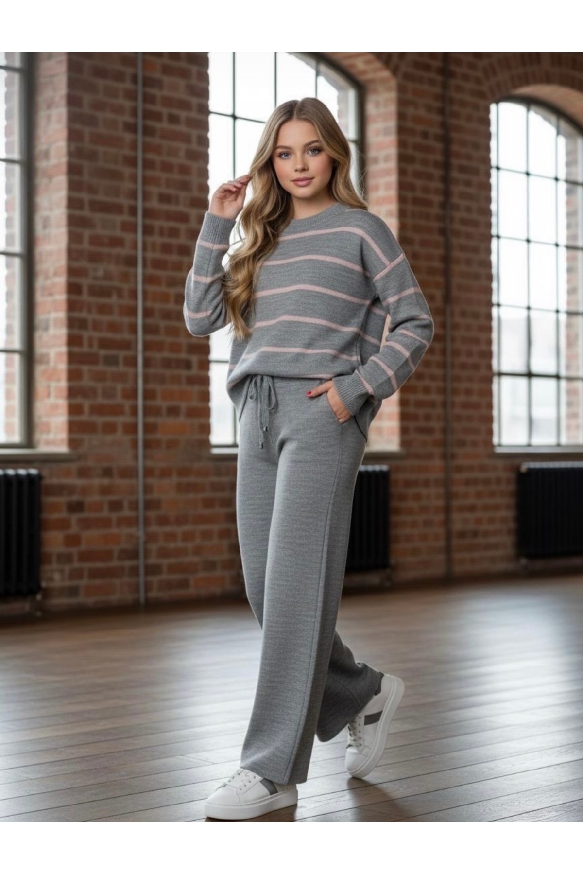 ADA YILDIZ KİDS Girls' Knit Set Bottom, Top 6/14 Years