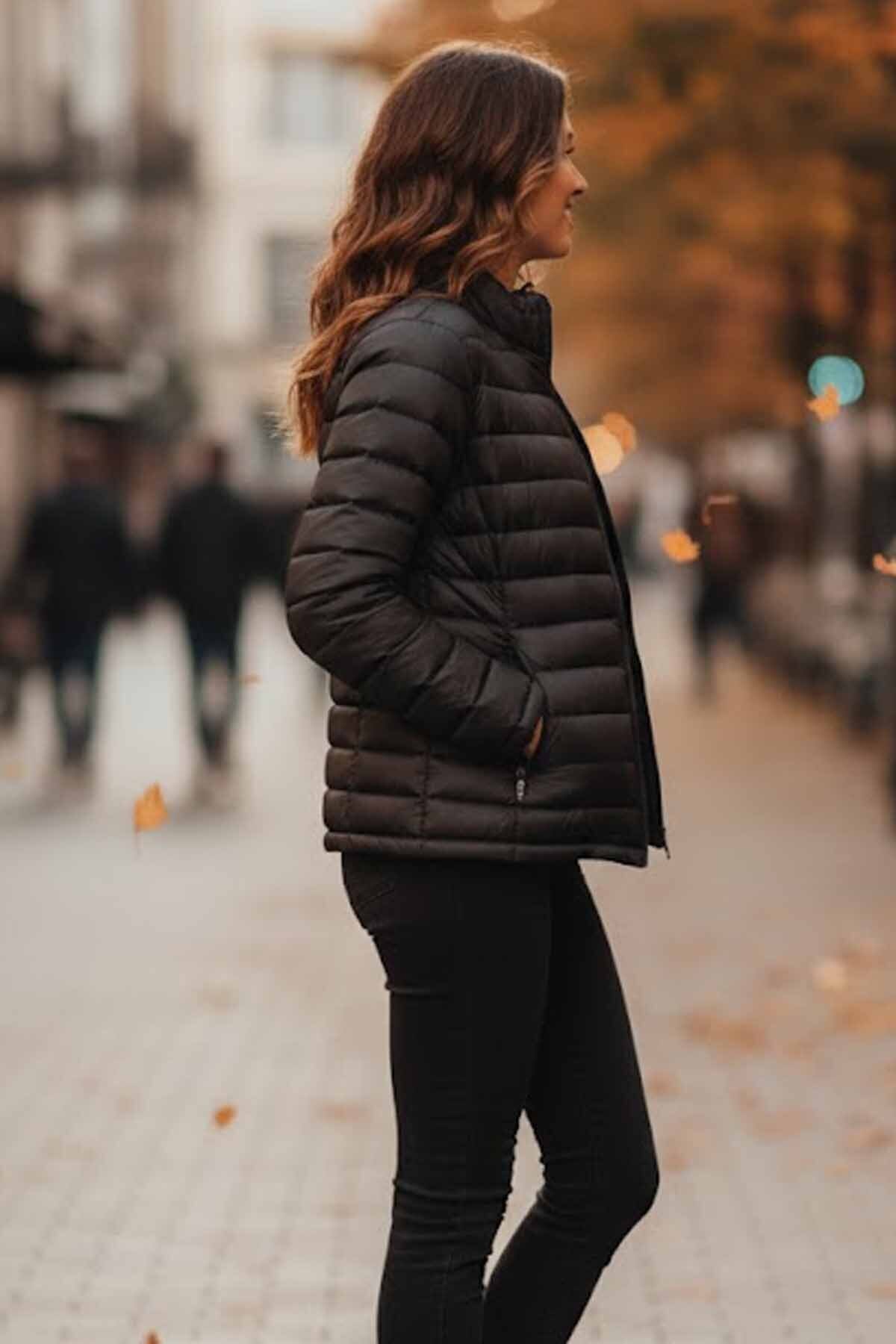 hummel  Kadın Beyaz Rüzgar Geçirmez Sıcak Tutan Elyaf Dolgu Mont - Görsel 3