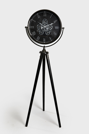 Evine Saat Ve Aksesuar Tripod Ayaklı Saat, Dekoratif Tripod Ayaklı Çarklı Saat,