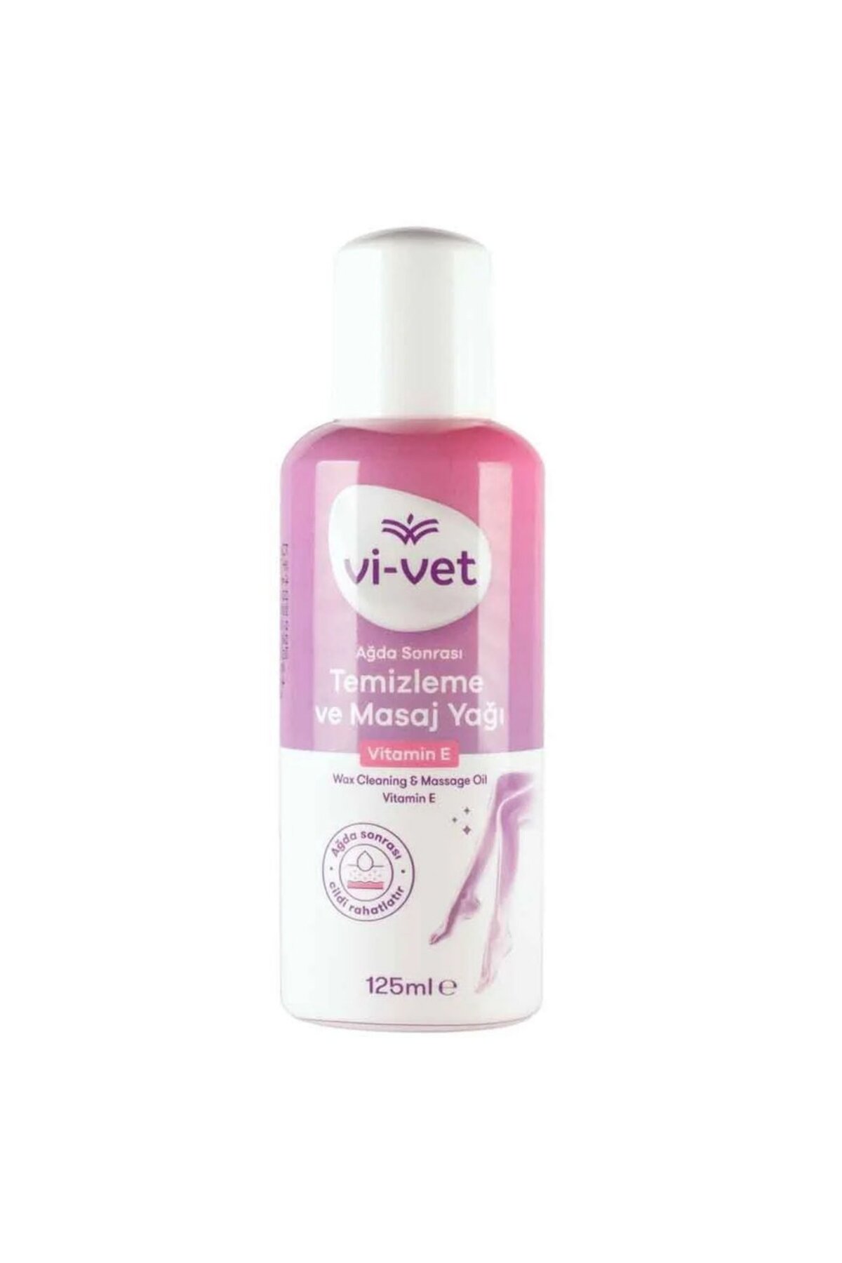 Vivet Ağda Sonrası Temizleme ve Masaj Yağı Vitamin E 125 ml × 2 Adet — ÇDŞ037 — تصویر 3 از 3
