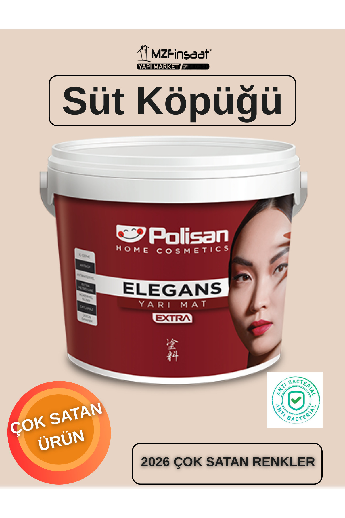 Elegance Extra Semi-Matte Anti-Mildew Interior Paint Milk Foam