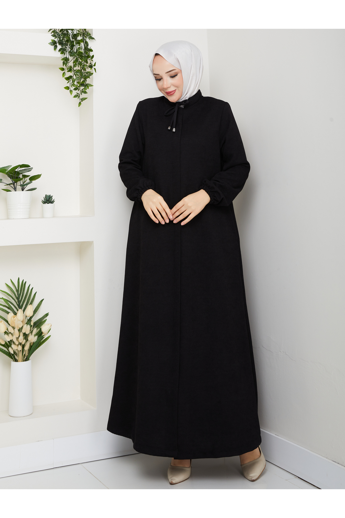 ECESSA FASHİON  Mira Salaş Fermuarlı Ferace - Görsel 7