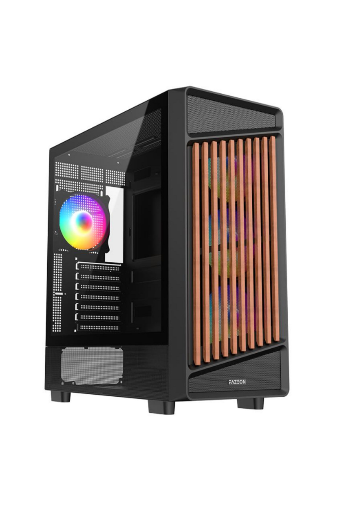 FAZEON F19 750W 80PLUS BRONZE 4x120mm ARGB Fanlı ATX Siyah Bilgisayar Kasası