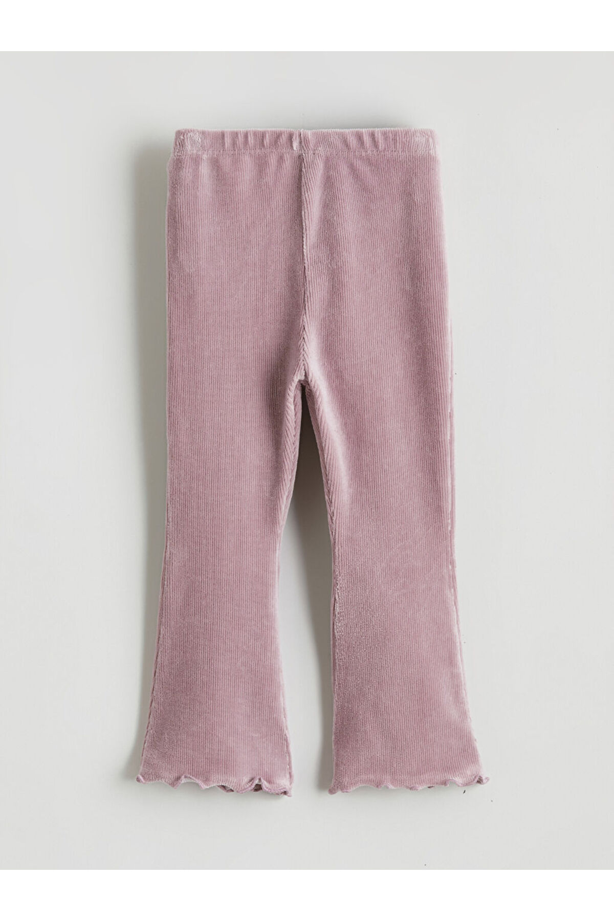 LC Waikiki GiyÇık Store den Lila Kadife İspanyol Paça Kız Bebek Tayt fotoğrafı 3 (önizleme)