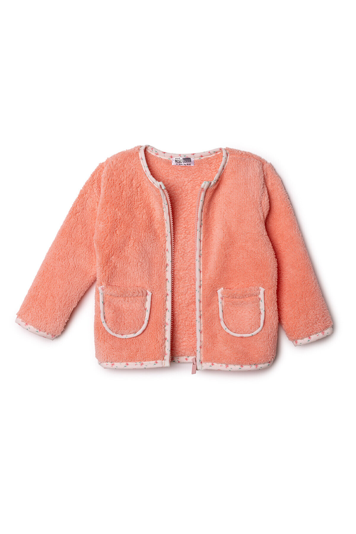 ebebek Hello Baby HelloBaby Kız Bebek Welsoft Hırka Bisiklet Yaka Uzun Kol fotoğrafı 3 (önizleme)