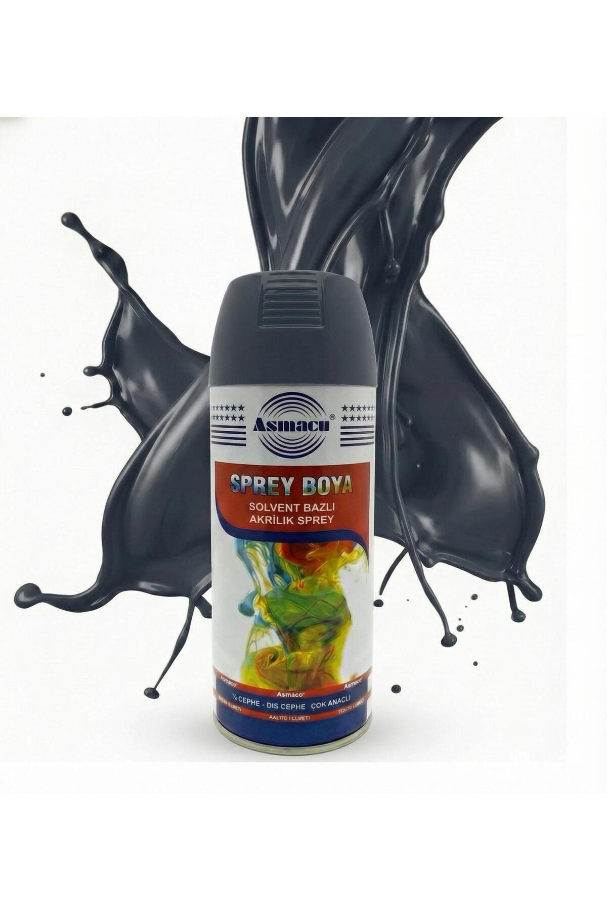 Asmaco Multi Purpose Solvent Based Acrylic 400 ML Spray Paint Aluminum, Wood, Plastic, Iron, Metal