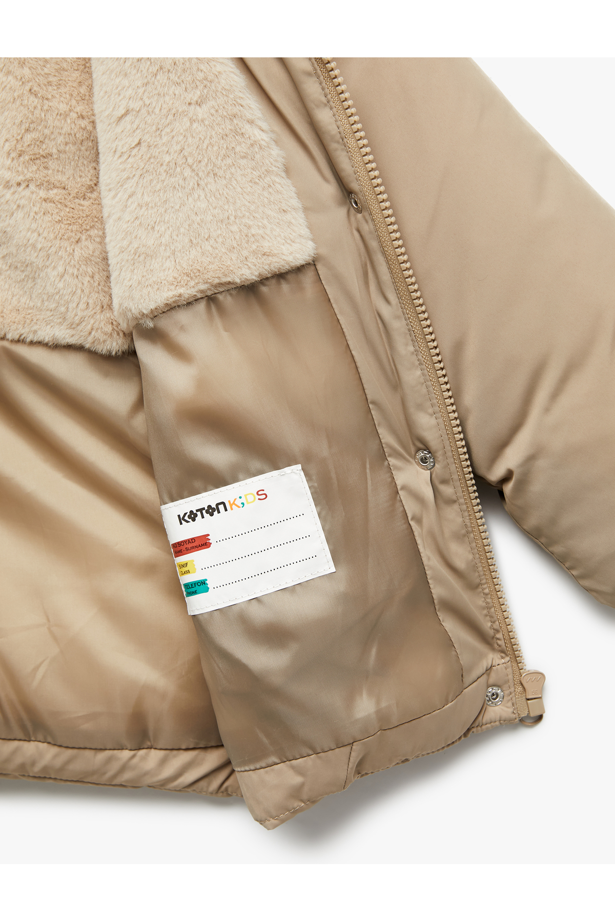 Koton Kapşonlu Uzun Kollu Kapitone Şişme Mont fotoğrafı 5 (önizleme)