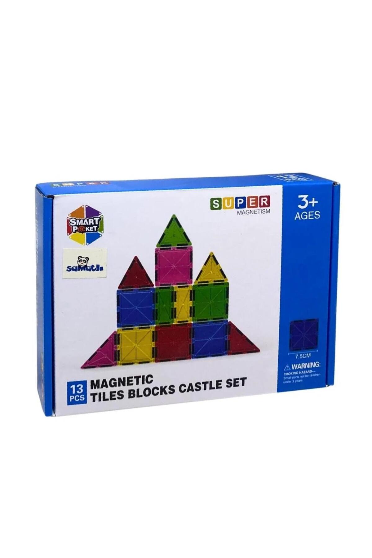Online 13 Parça Magnetic Tiles 13 Parça Manyetik Yapı Blokları