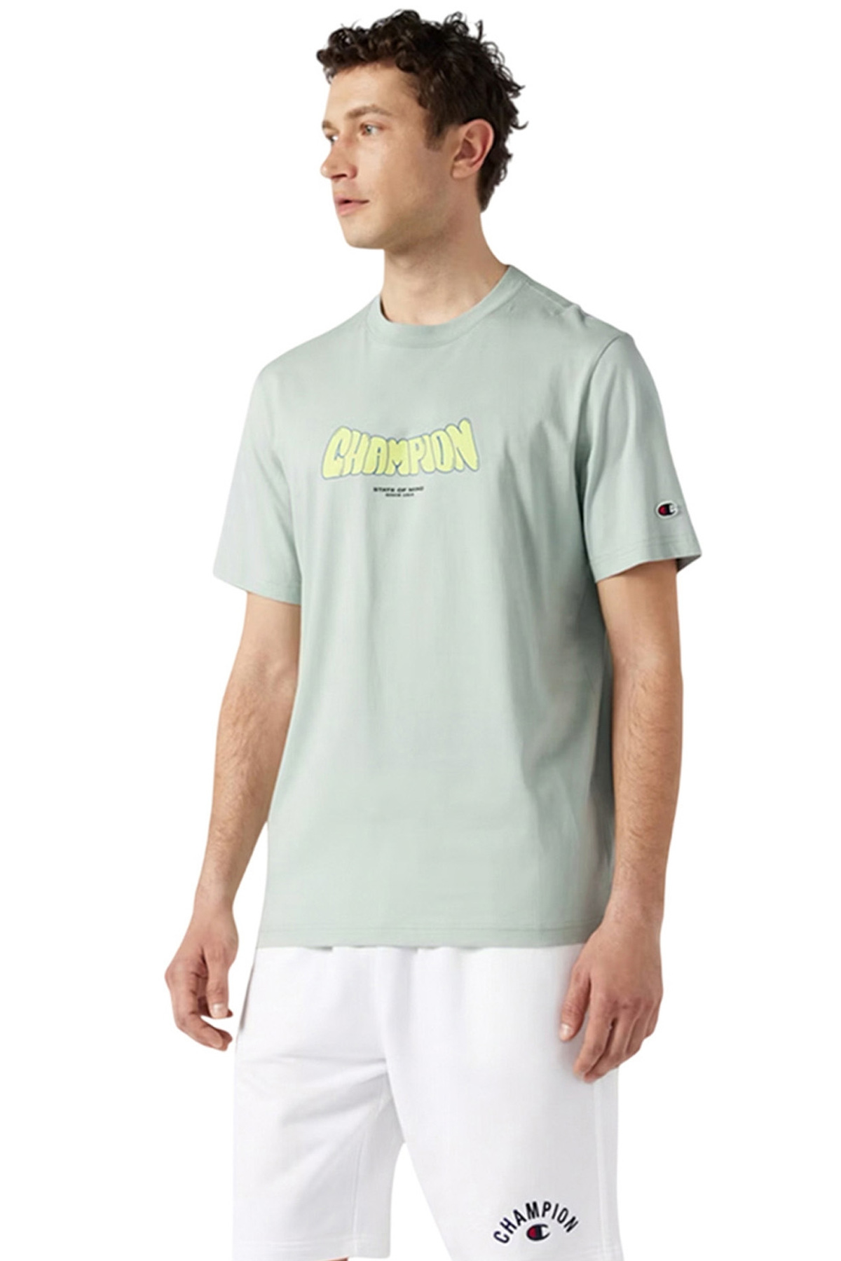 Champion SS Tee Erkek Yeşil Tişört - 221219-GS144 - Fiyatı, Yorumları