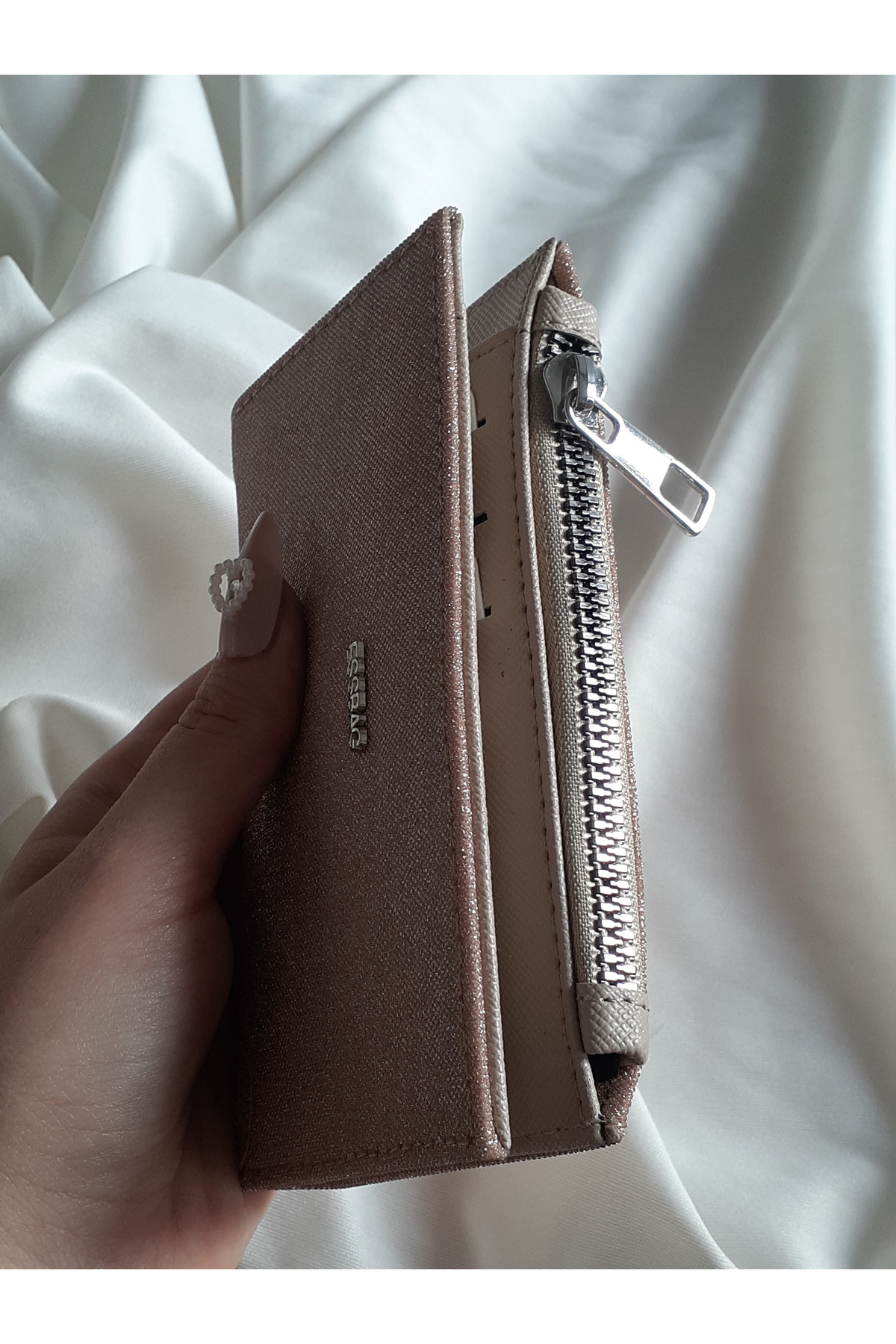 byliora  Simli Rose Gold Kartlık/Cüzdan - Görsel 3