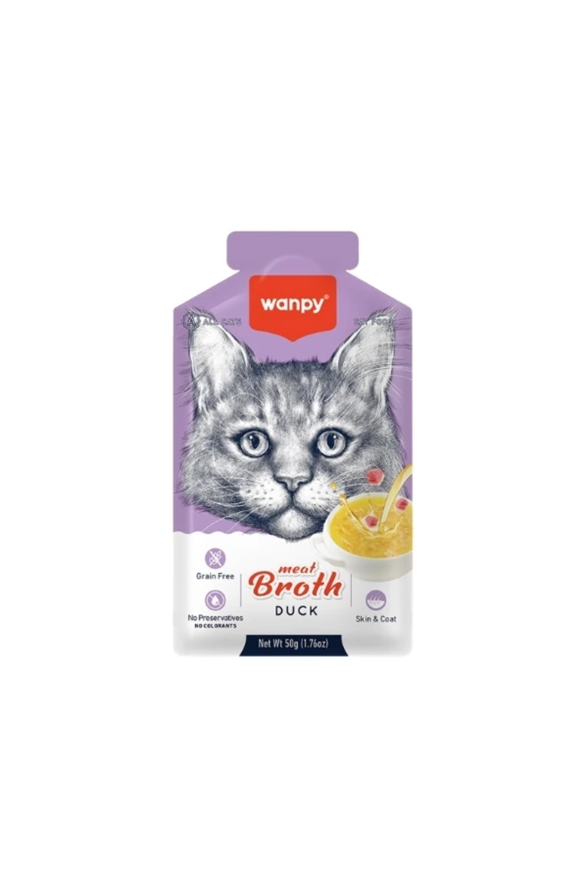 Wanpy Ördek Etli Tahılsız Kedi Çorbası 1 Adet-50 Gr-Sıvı