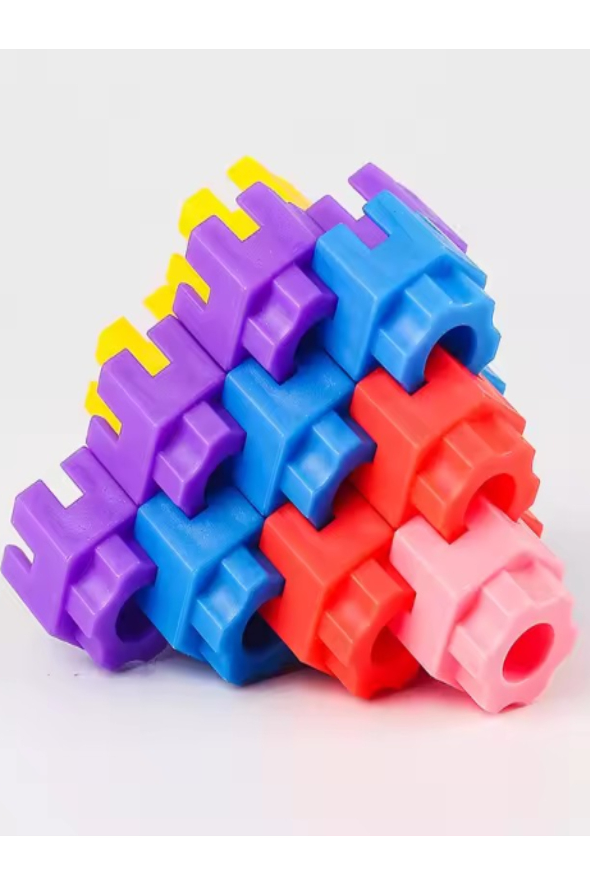 ست بلوکهای آموزشی ساختنی چرخدندهای ششوجهی ۲۵۰ تکه، پازل اسباببازی موتور