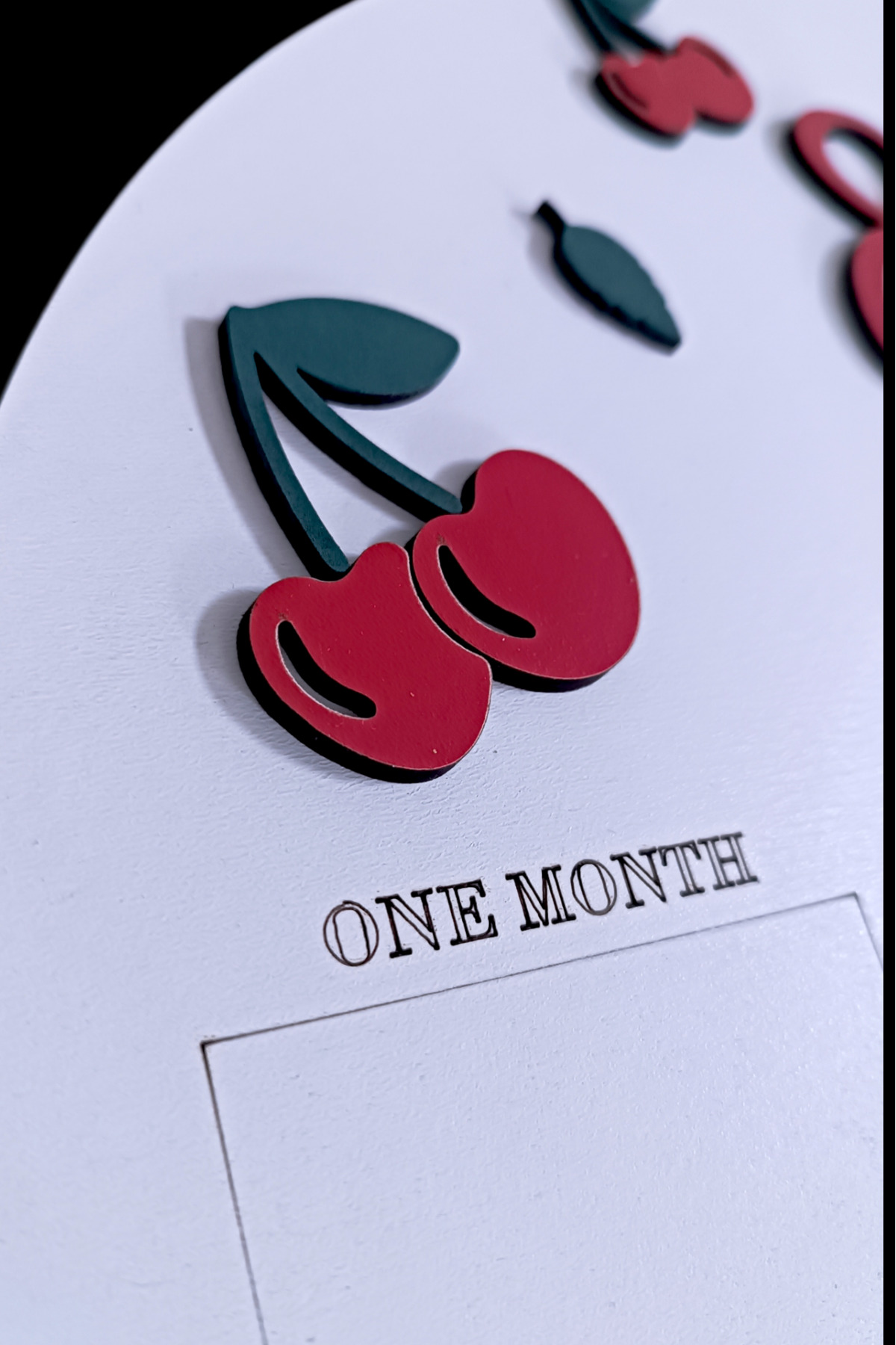 aze kids İsme Özel KİRAZ Temalı Ahşap İlk Yıl Anı Panosu 12 Aylık Bebek Hatırası Doğum Günü Süsü fotoğrafı 3 (önizleme)