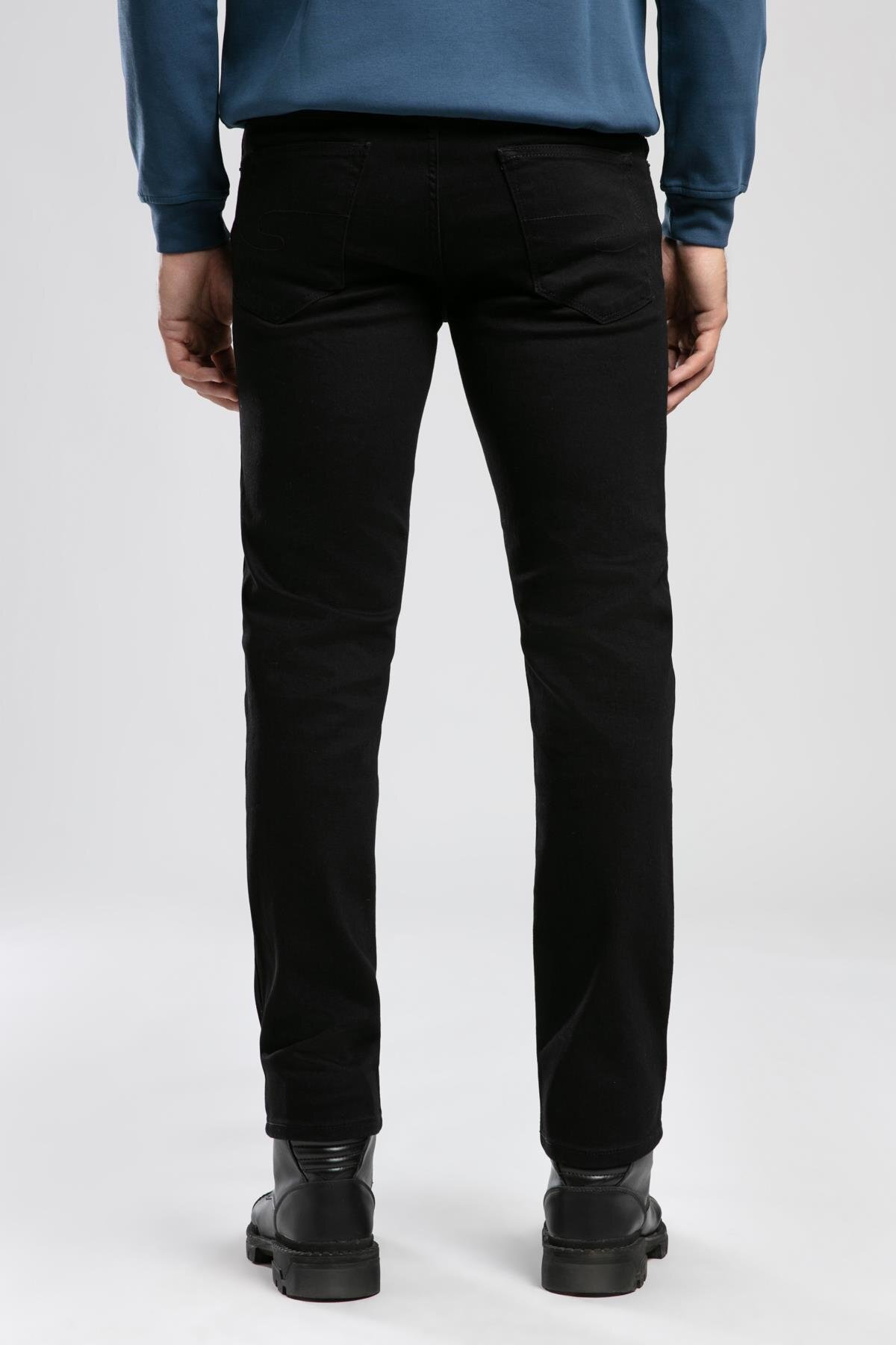 Lee Cooper  Jagger Normal Bel Dar Kesim Düz Paça Siyah Erkek Jean Pantolon - Görsel 3