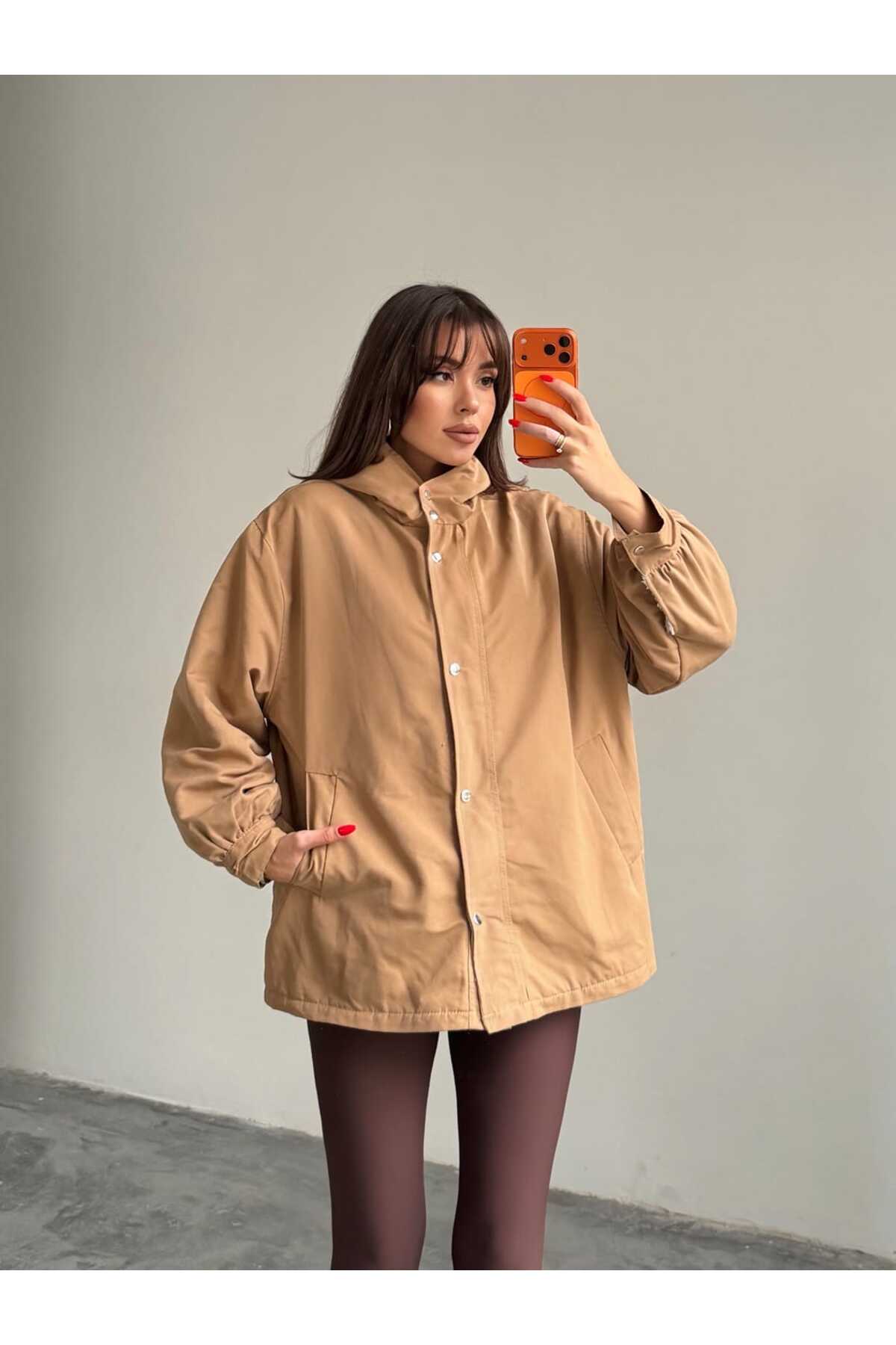 mydukkan.co  Kapüşonlu İçi Peluş Mont