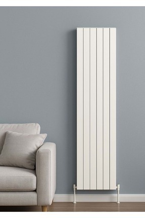 İconi Neva Dikey Single Alüminyum Dizayn Radyatör Krom Kapak - 1800 X 612