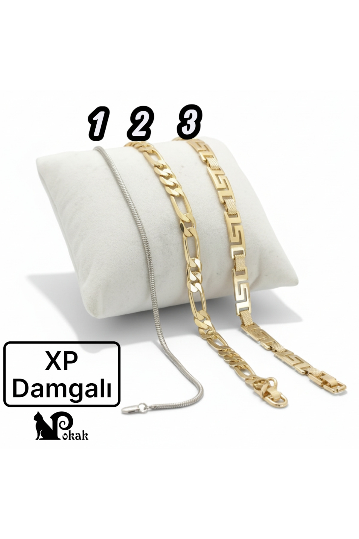 XUPING 14K Gold Plated XP Stamped VIP Bracelet