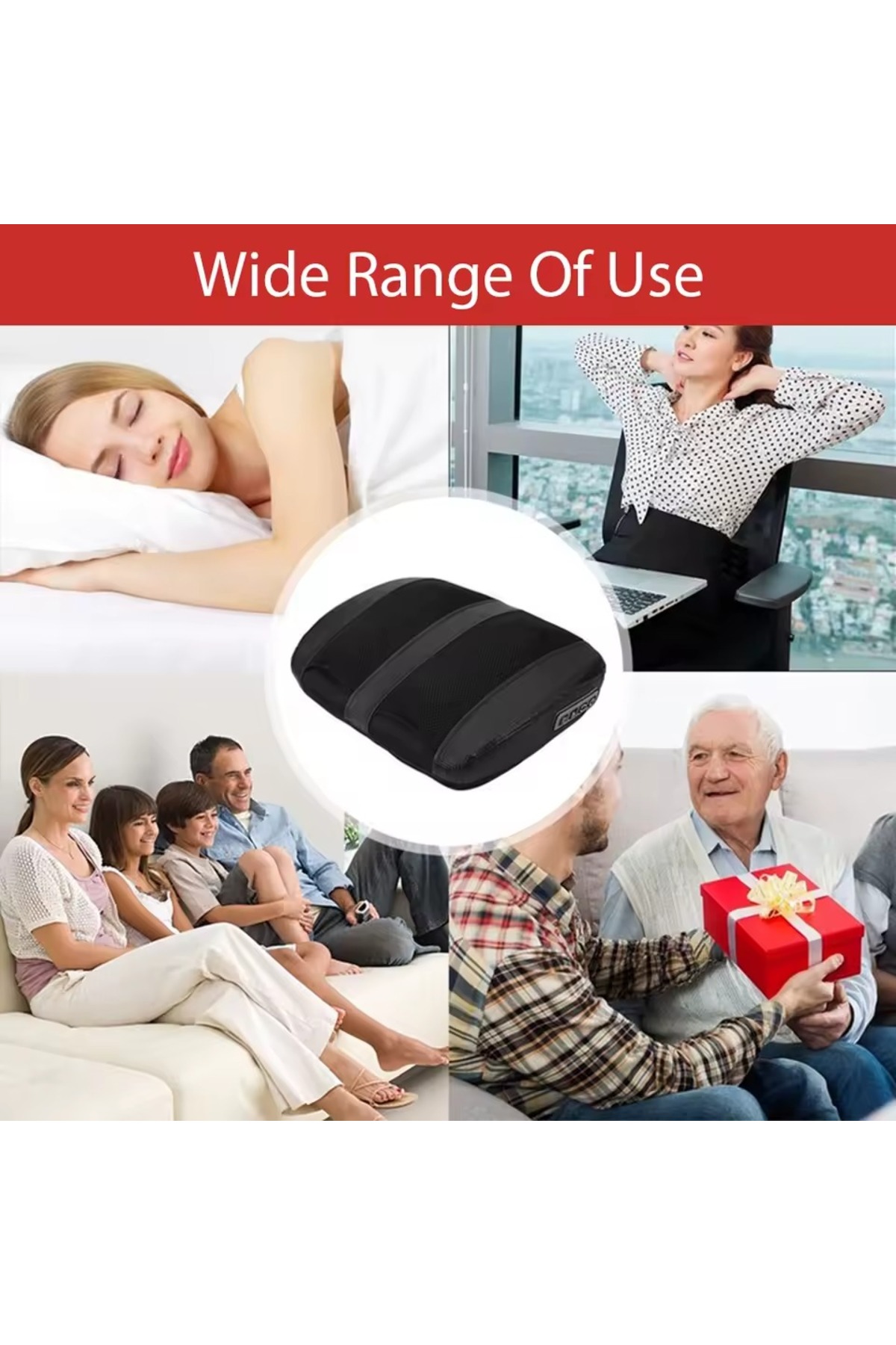 Coverzone Shiatsu Ayak Masaj Aleti – Yoğurma, Akupresür, Isıtma ve