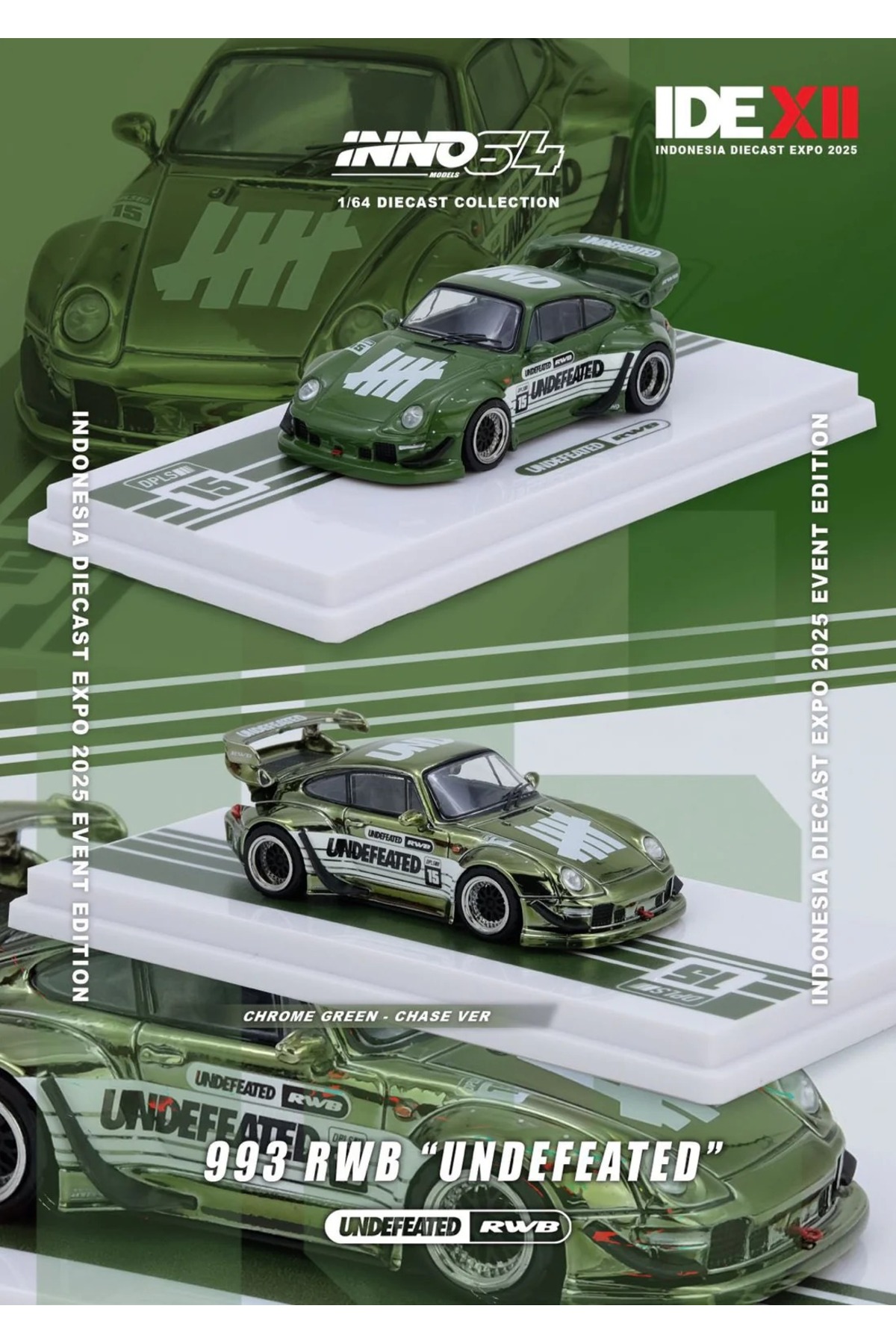 Inno 64 Models Undefeated Porsche 993 RWB Yeşil - Fiyatı, Yorumları