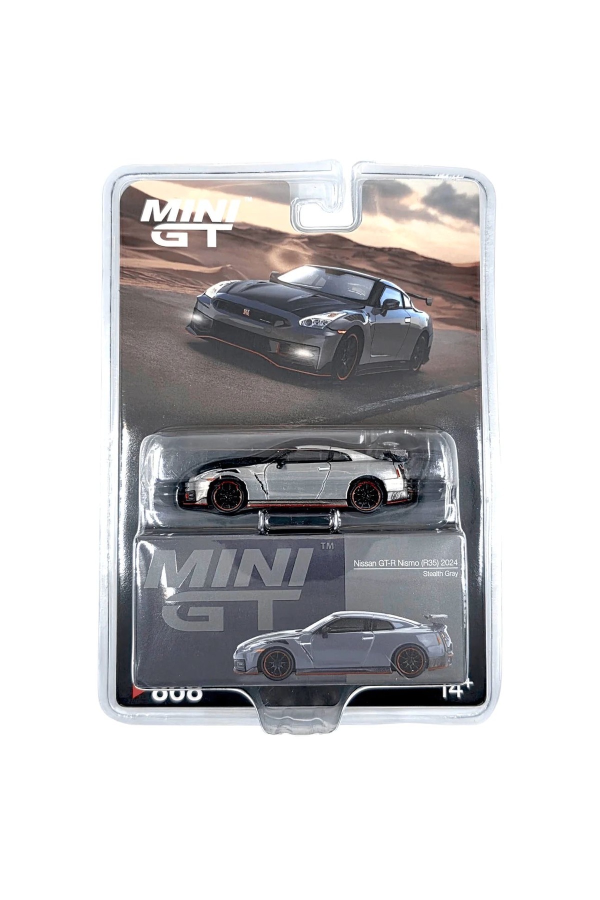 mini gt 1:64 Nissan GT-R Nismo 2024 – Stealth Gray Chase Model