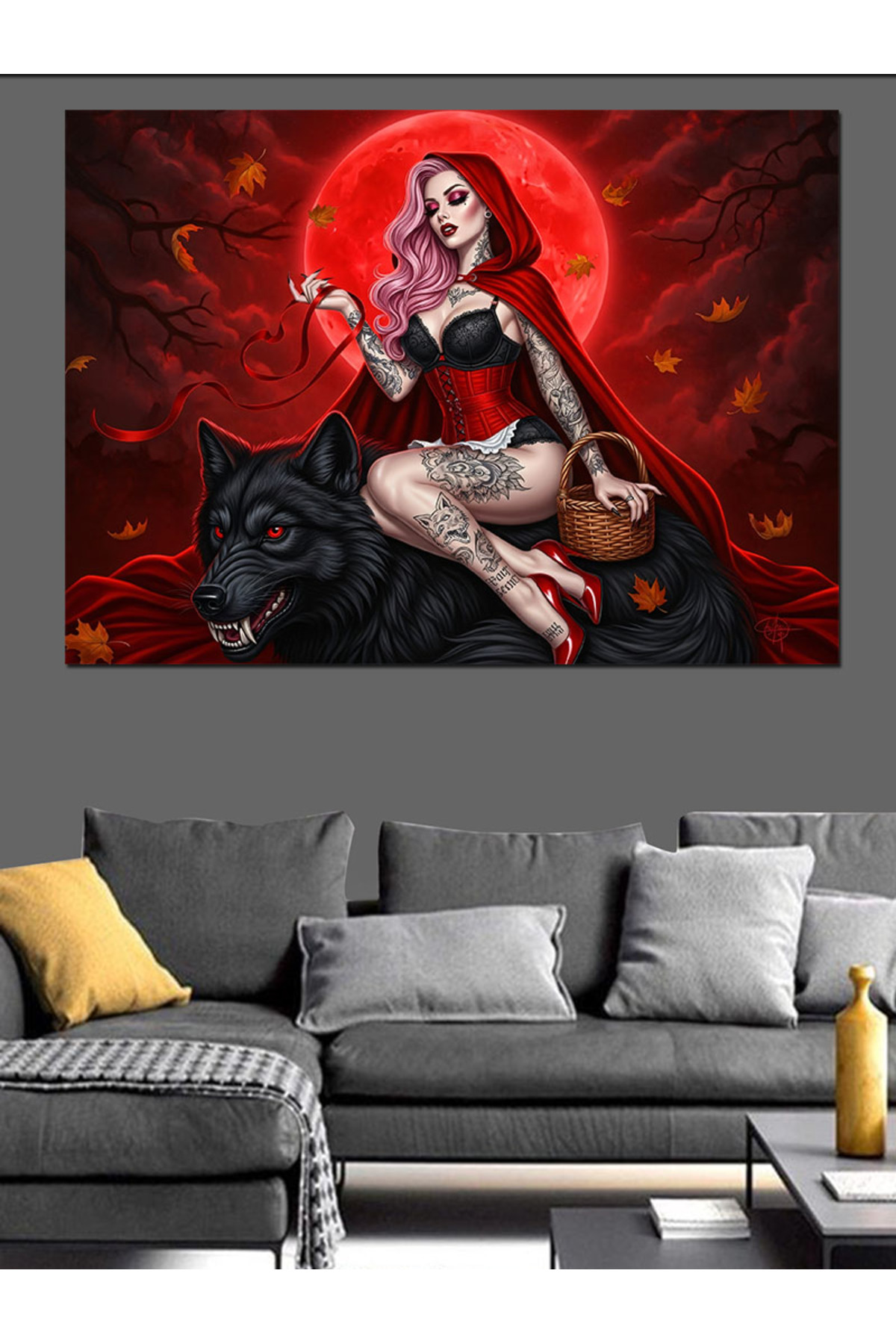 Kırmızı Fonda Yüksek kaliteli yağlı boya dokulu Kanvas Canvas Tablo kanvas tablo canvas tablo duvar
