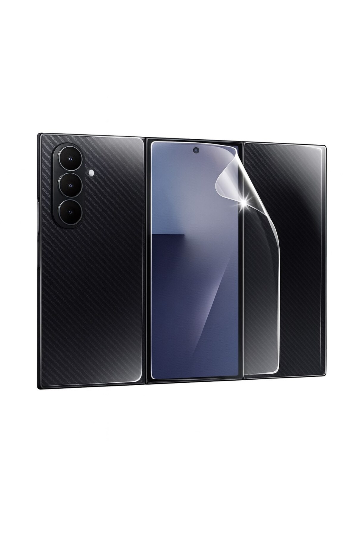 TFY STORE Samsung Galaxy Z TriFold Uyumlu Tam Set 2 Ön 2 Arka Body
