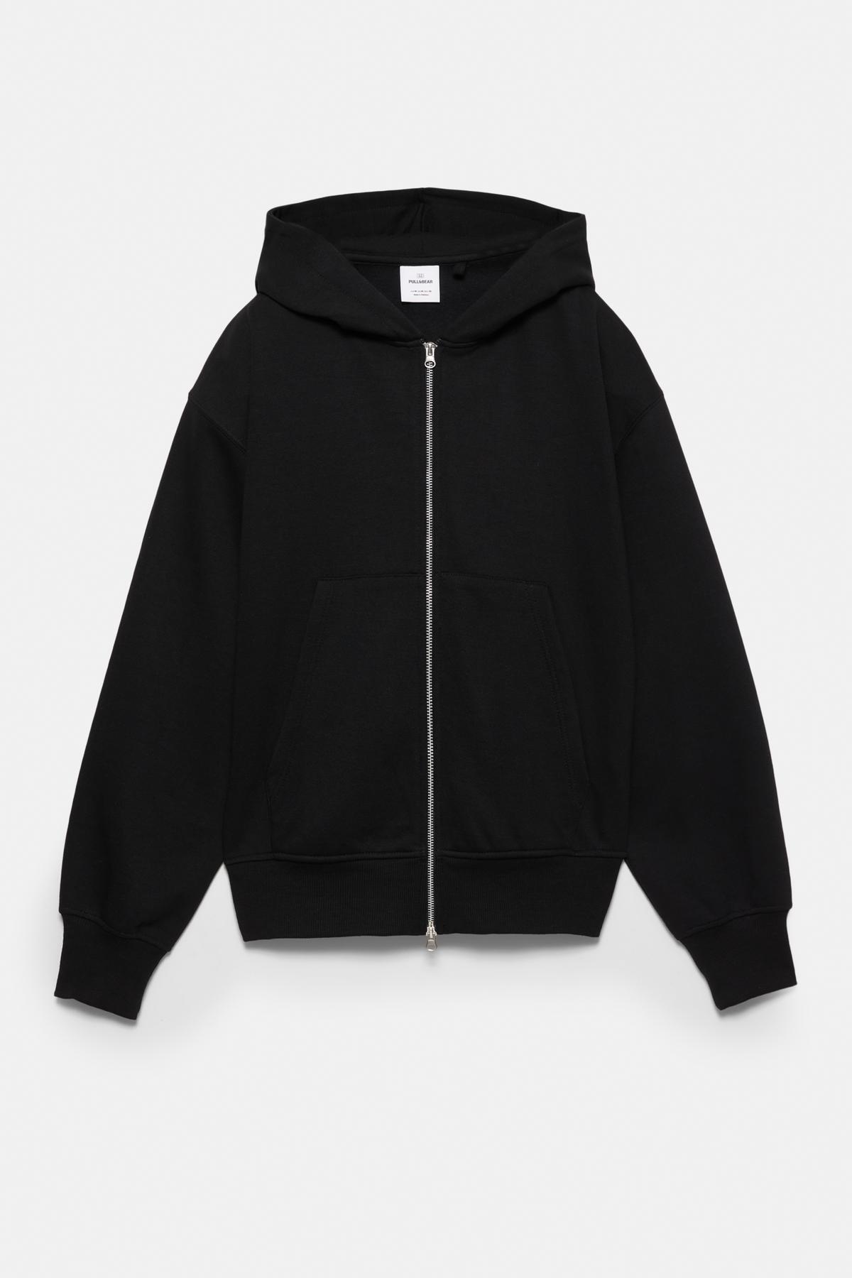 Pull & Bear  Fermuarlı kapüşonlu sweatshirt - Görsel 5
