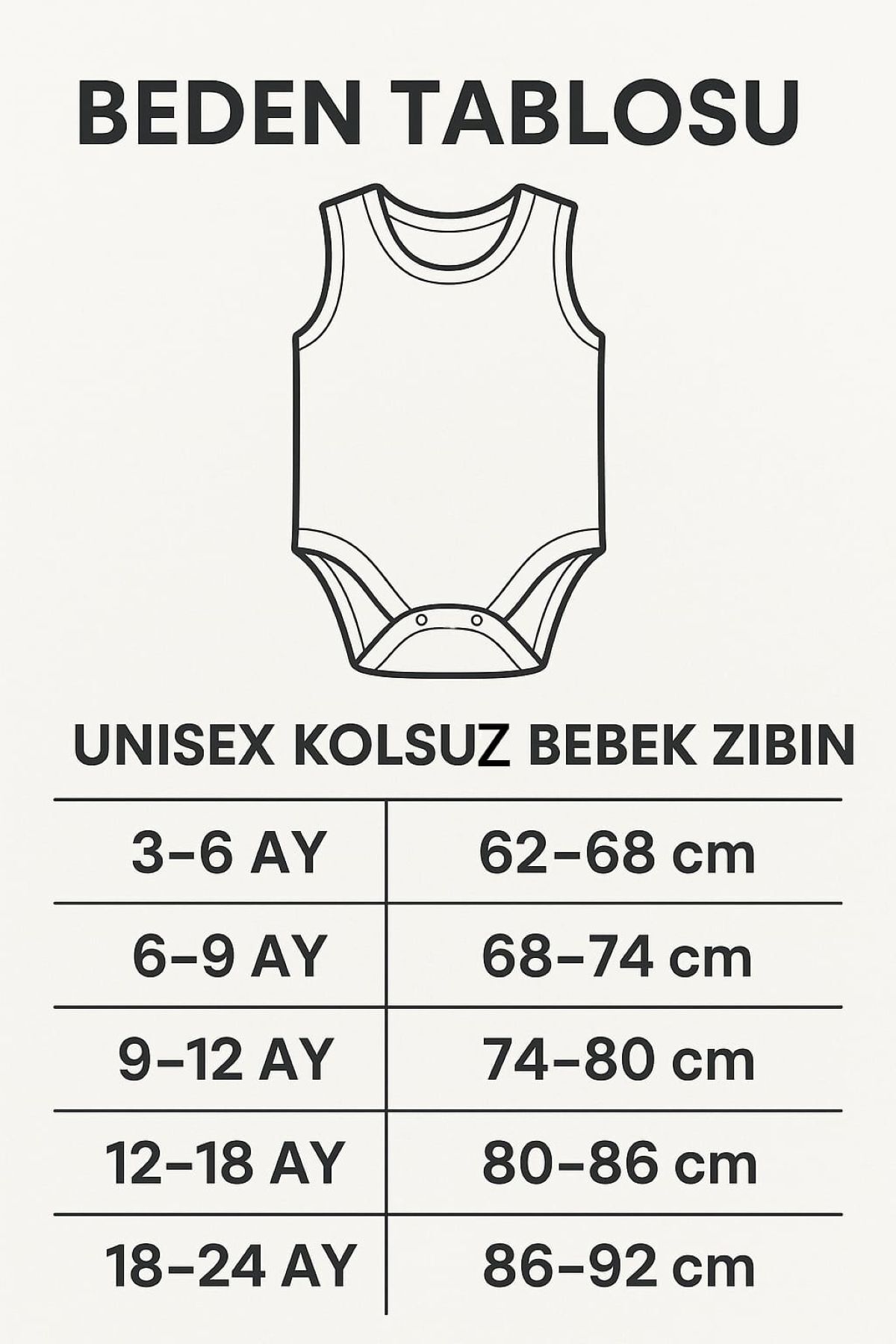 enmodaiçgiyim 7 Adet %100 Pamuklu Kolsuz Bebek Zıbın-1.Kalite,Yumuşak Dokulu Unisex(Kız/Erkek)Çıtçıtlı Atlet Body fotoğrafı 2 (önizleme)
