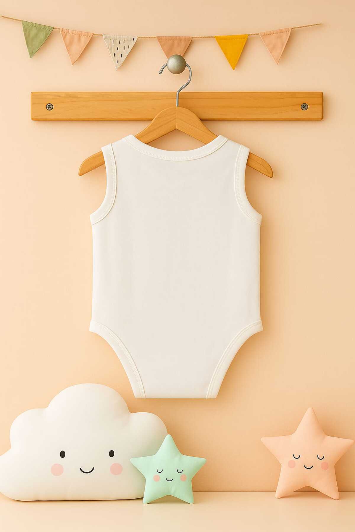 enmodaiçgiyim 7 Adet %100 Pamuklu Kolsuz Bebek Zıbın-1.Kalite,Yumuşak Dokulu Unisex(Kız/Erkek)Çıtçıtlı Atlet Body fotoğrafı 4 (önizleme)