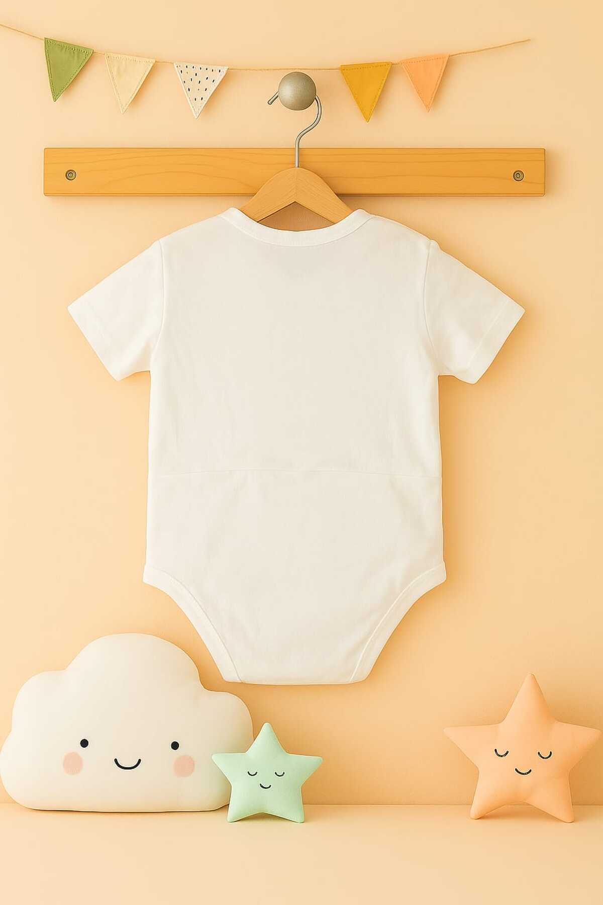 enmodaiçgiyim 3 Adet %100 Pamuklu Kısa Kol Bebek Zıbın-1. Kalite, Yumuşak, Unisex (Kız/Erkek) Çıtçıtlı Atlet Body fotoğrafı 4 (önizleme)