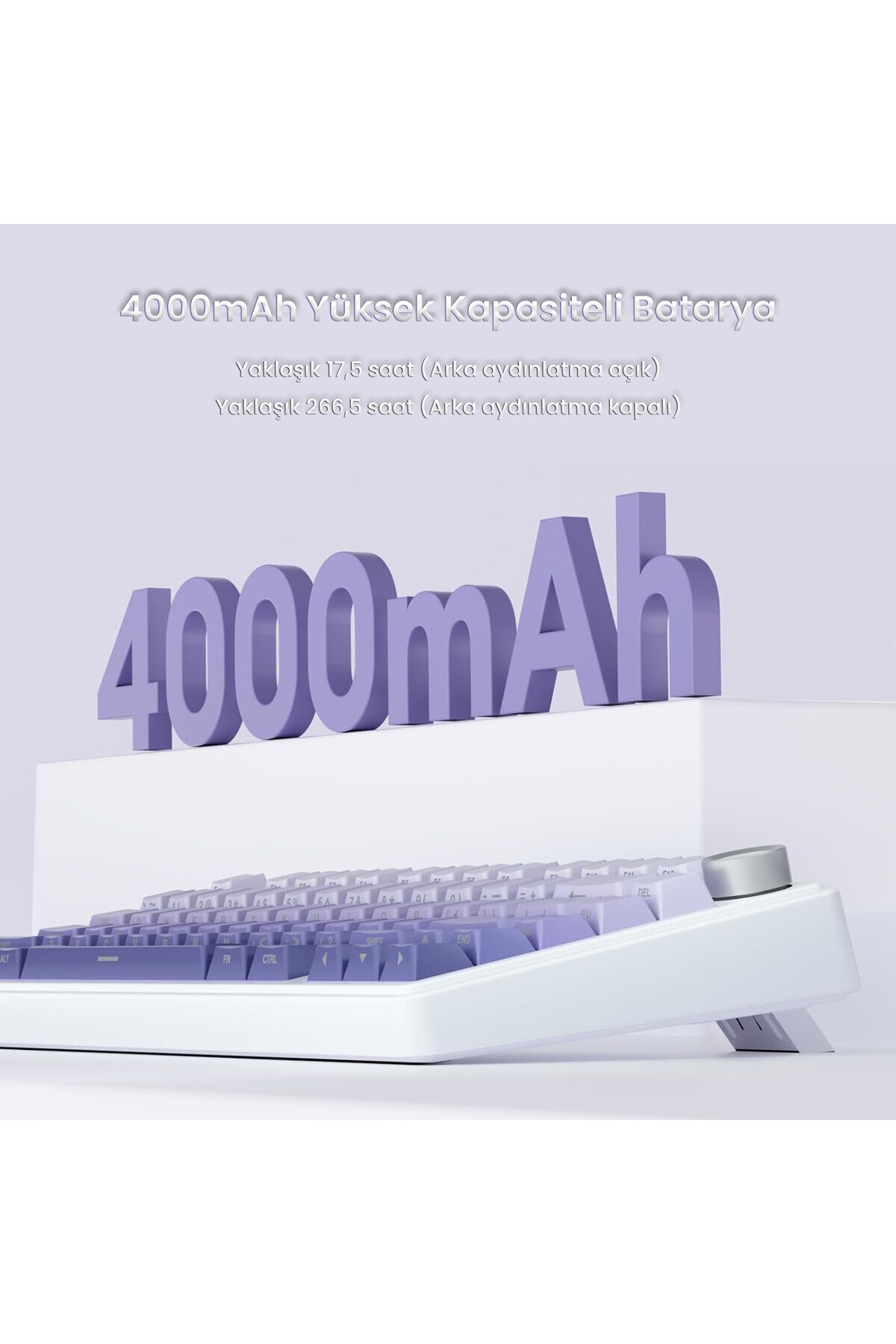 کیبورد مکانیکی F75 RGB TKL سوئیچ Seiya بی‌سیم ماکرو دار Hot Swap رنگ گرادیان بنفش