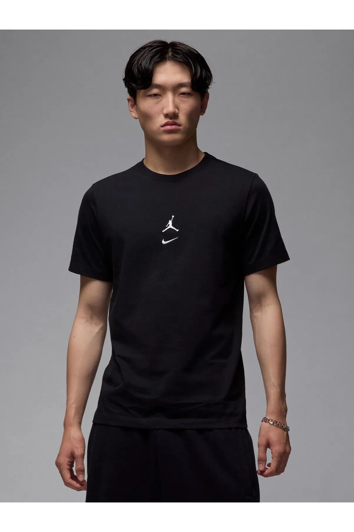 تی‌شرت مردانه طرح Jumpman از برند Jordan MVP، طرح گلدوزی شده Swoosh، طرح نخی، مشکی نایکی تی شرت ورزشی Nike