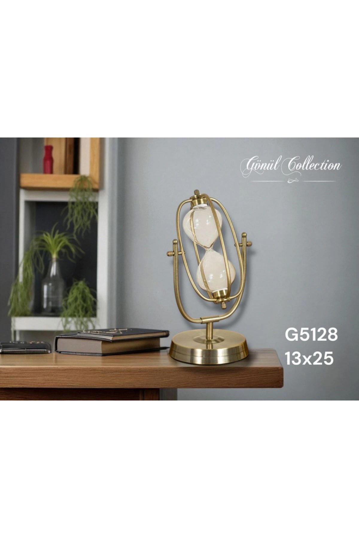 GÖNÜL MUTFAK Gönül GNL 5128 Dekoratif Cam Kum Saati 13x25 cm