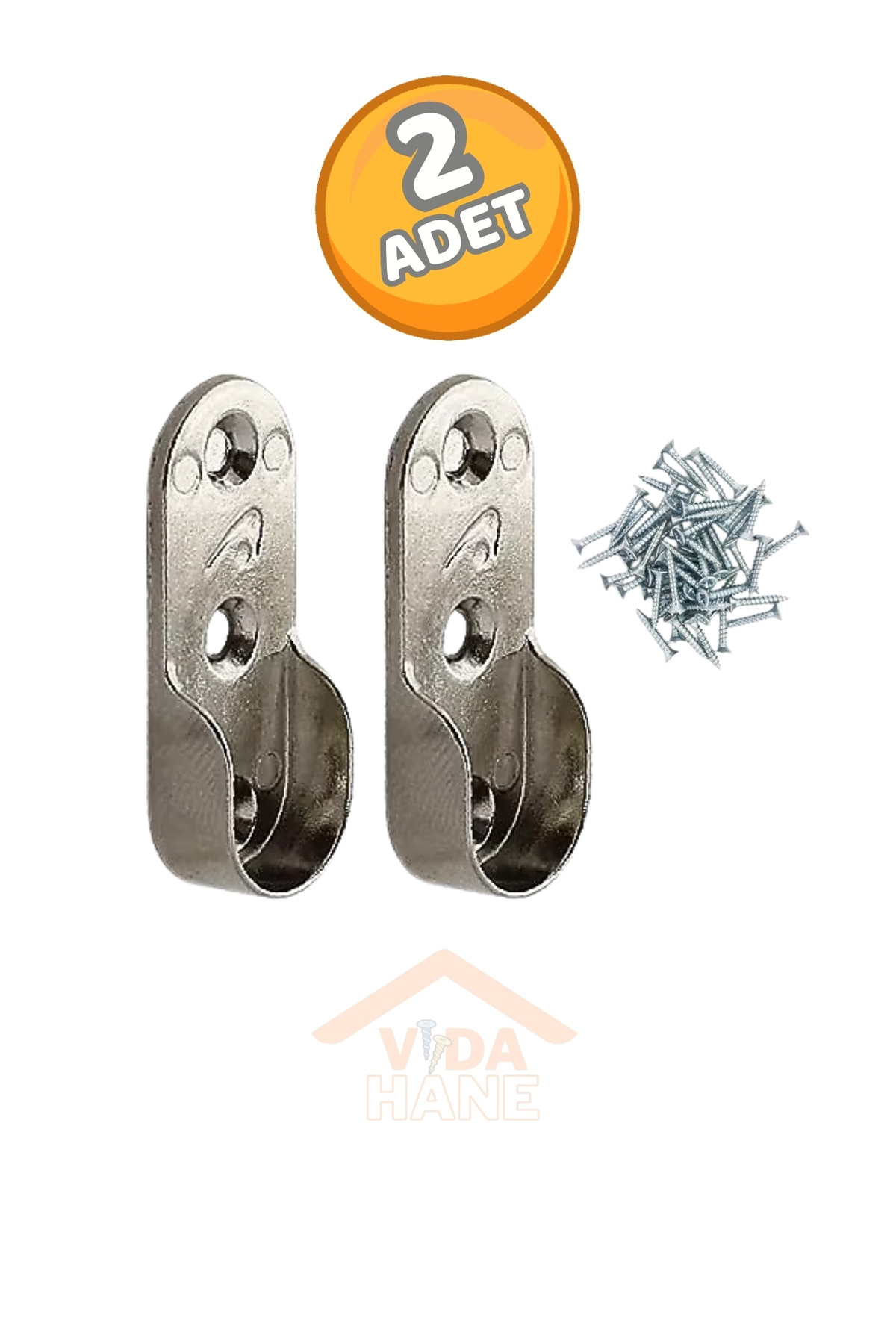 Std VİDA HANE METAL ASKI FLANŞI 2 ADET VİDALAR DAHİL