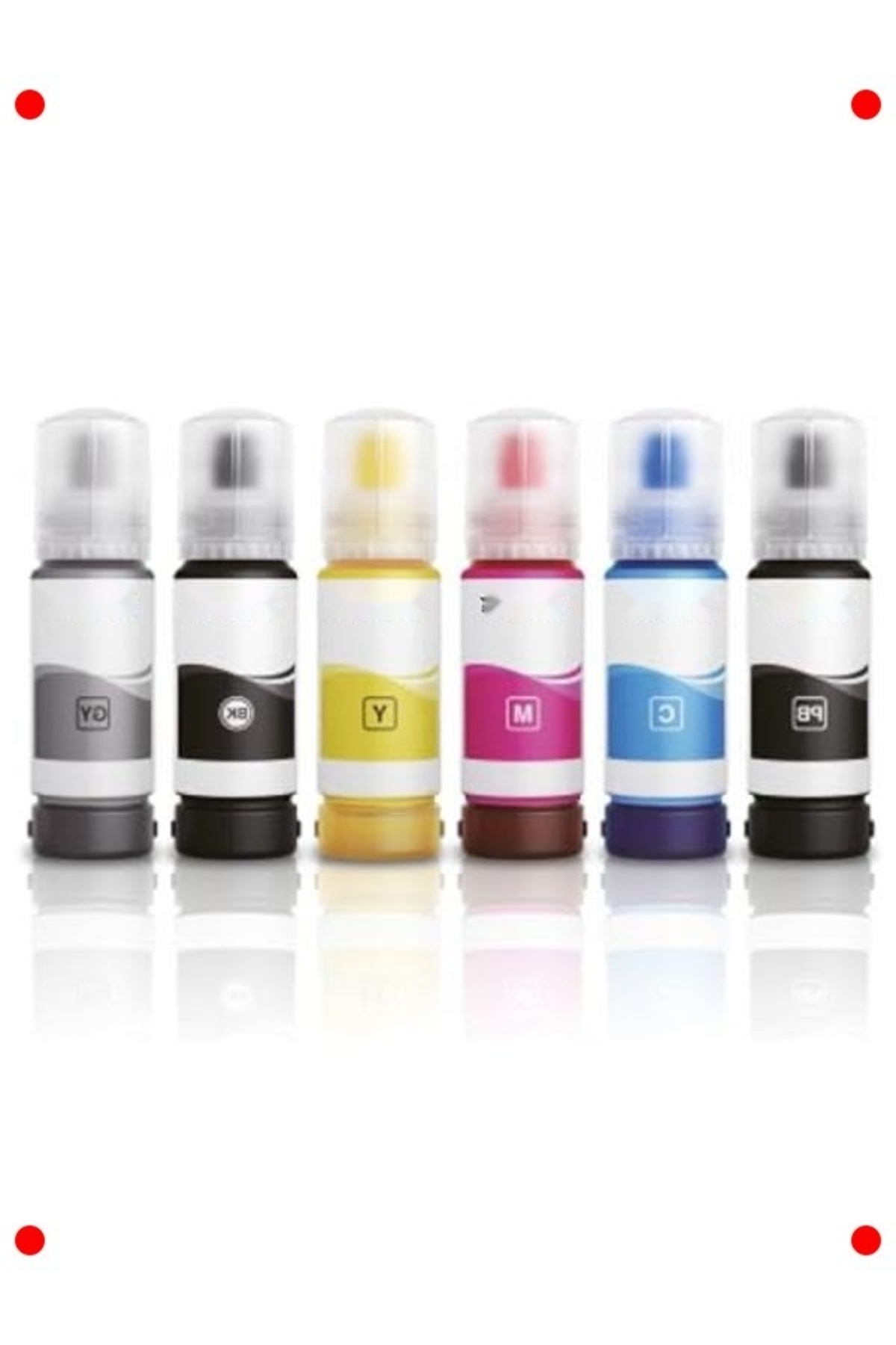 ilosstore Uyumlu 4 Renk Mürekkep Seti - Yüksek Kaliteli Yazıcı Mürekkebi