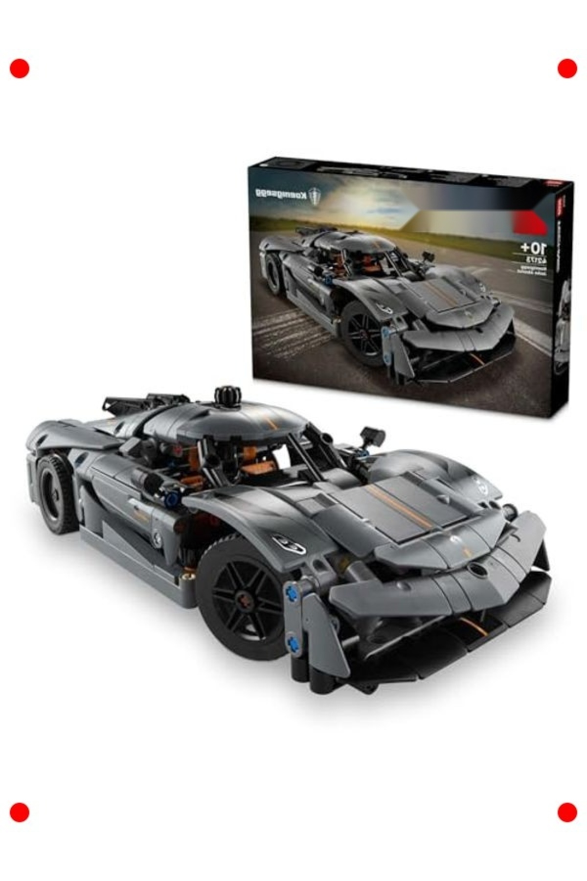 مکانیکی کیت ساخت ابرخودروی خاکستری (۸۰۱ قطعه)