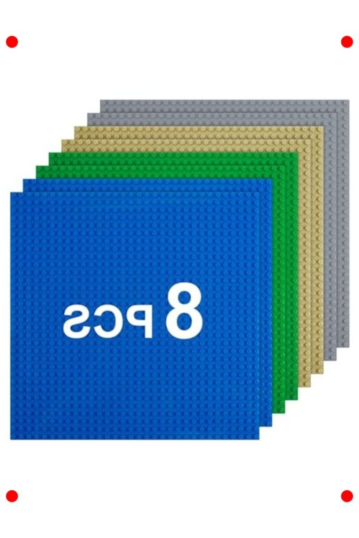 ست صفحه پایه ساختاری – بسته ۸ عددی (خاکستری/سبز/شنی/آبی)