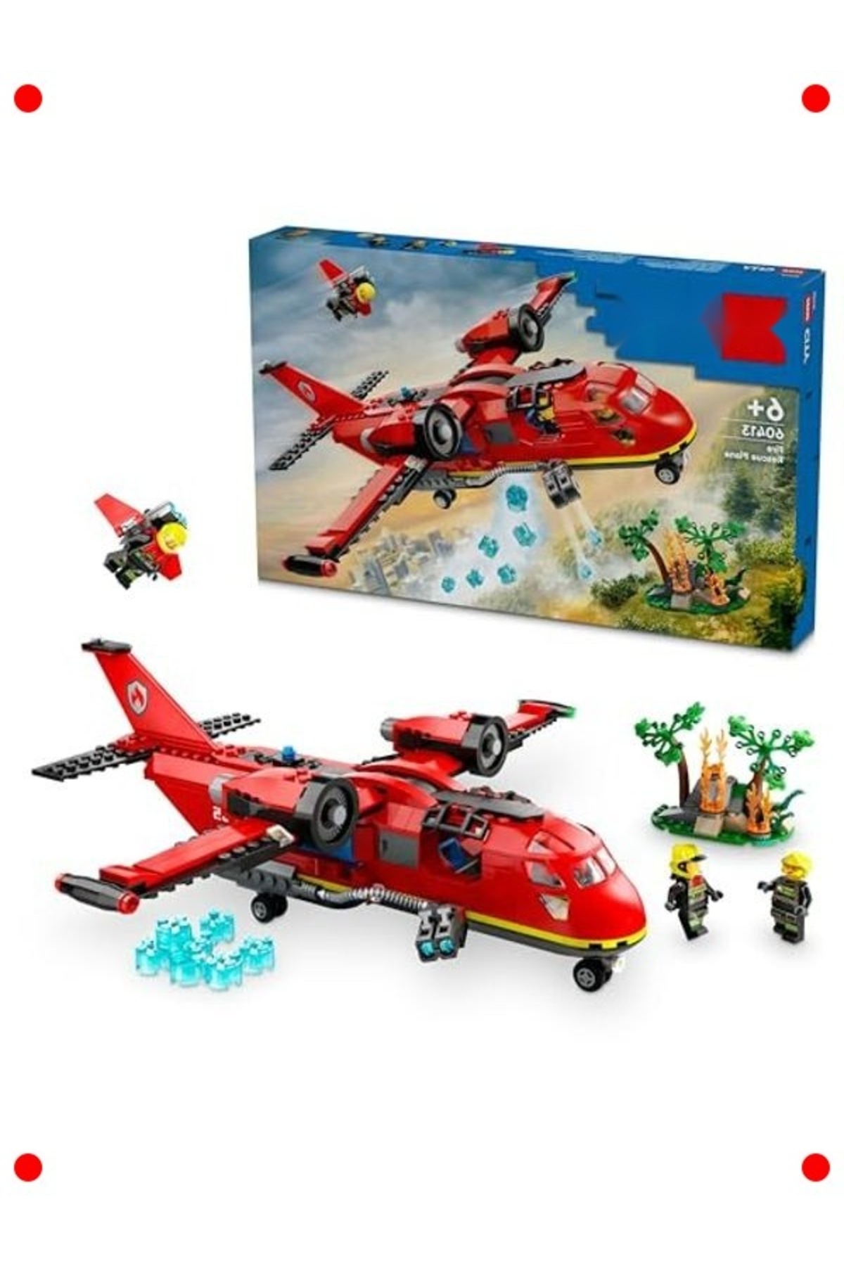مجموعه هواپیمای آتش‌نشانی با ۳ فیگور مینی و ۴۷۸ قطعه، مناسب سنین ۶ سال به بالا