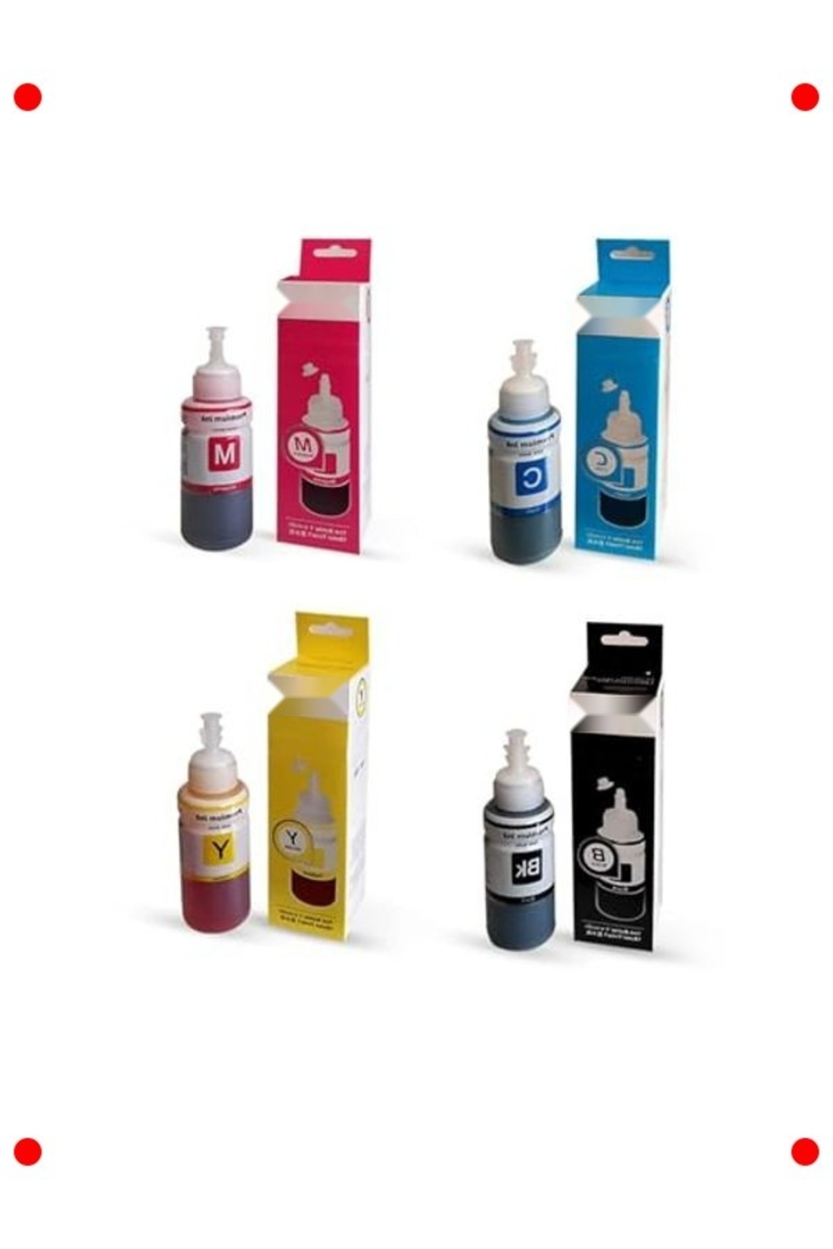 ilosstore 4x70 ml L Serisi Uyumlu Mürekkep Seti - 4 Renk