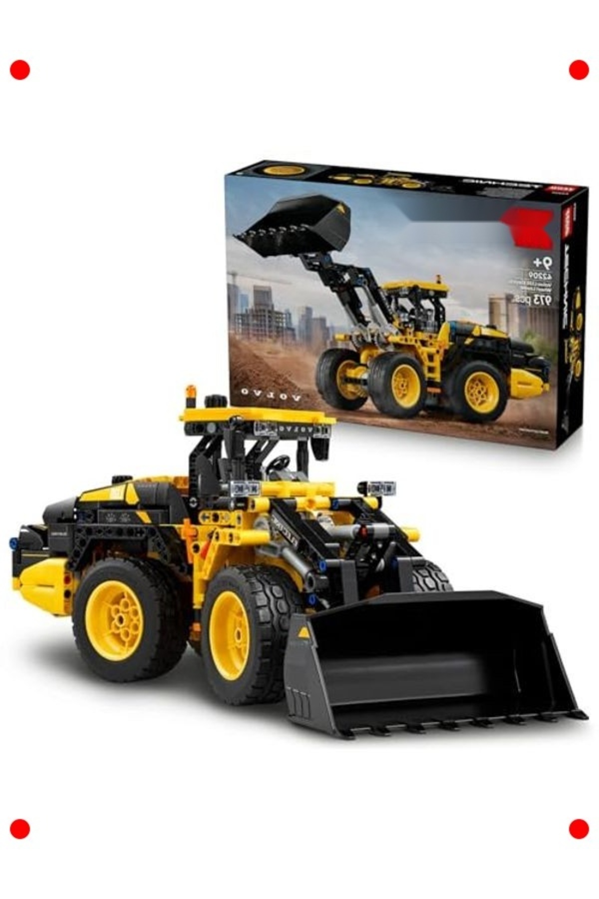 مجموعه ساخت‌وساز لودر چرخ مکانیکی (۹۷۳ قطعه)