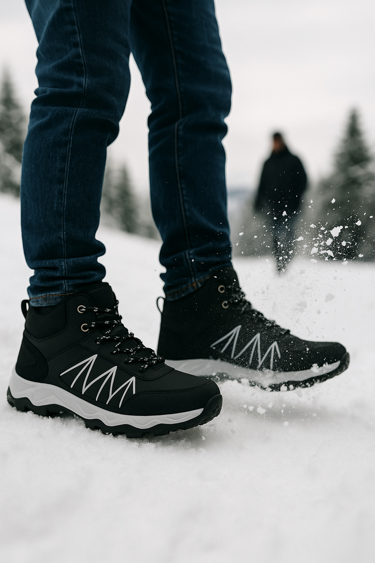 OUTLET41 Erkek Outdoor Kışlık Trekking Bot – Suya Dayanıklı, Kaymaz Taban, Termal İç Astarlı