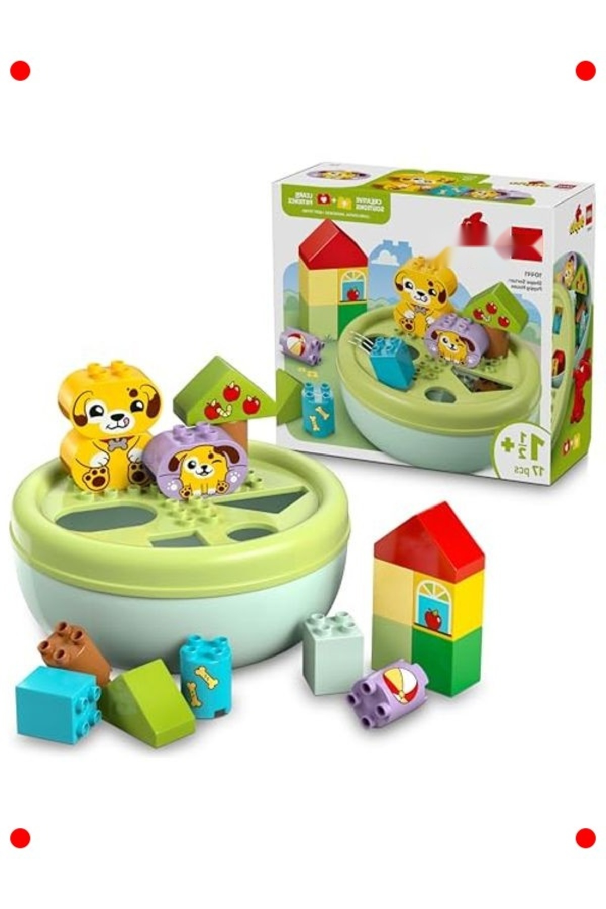 مجموعه ساختمانی خانه سگ شکل‌پذیر (۱۷ تکه)