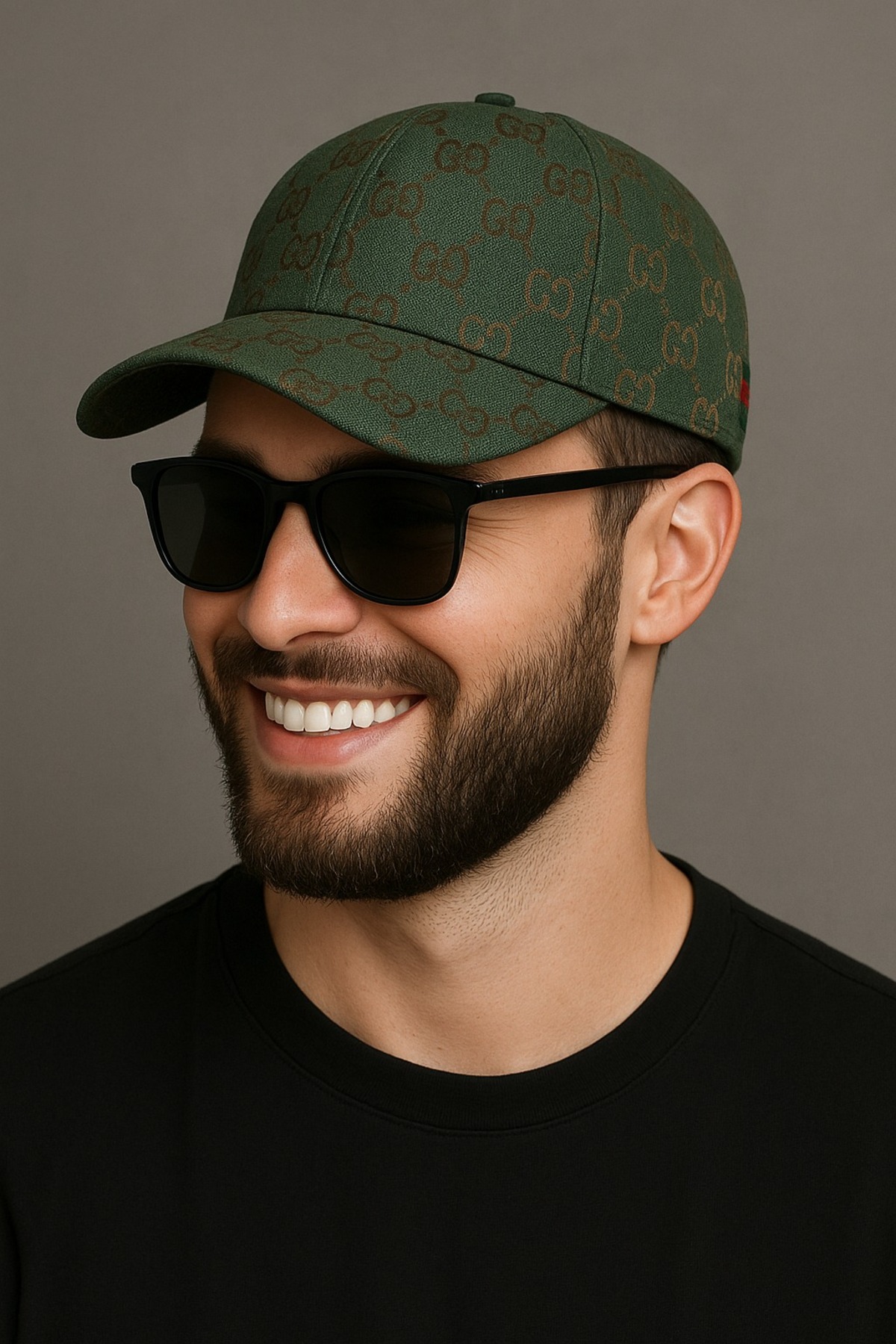 awix Sports Unisex G-Emblem Cotton Adjustable Back Beige Cap