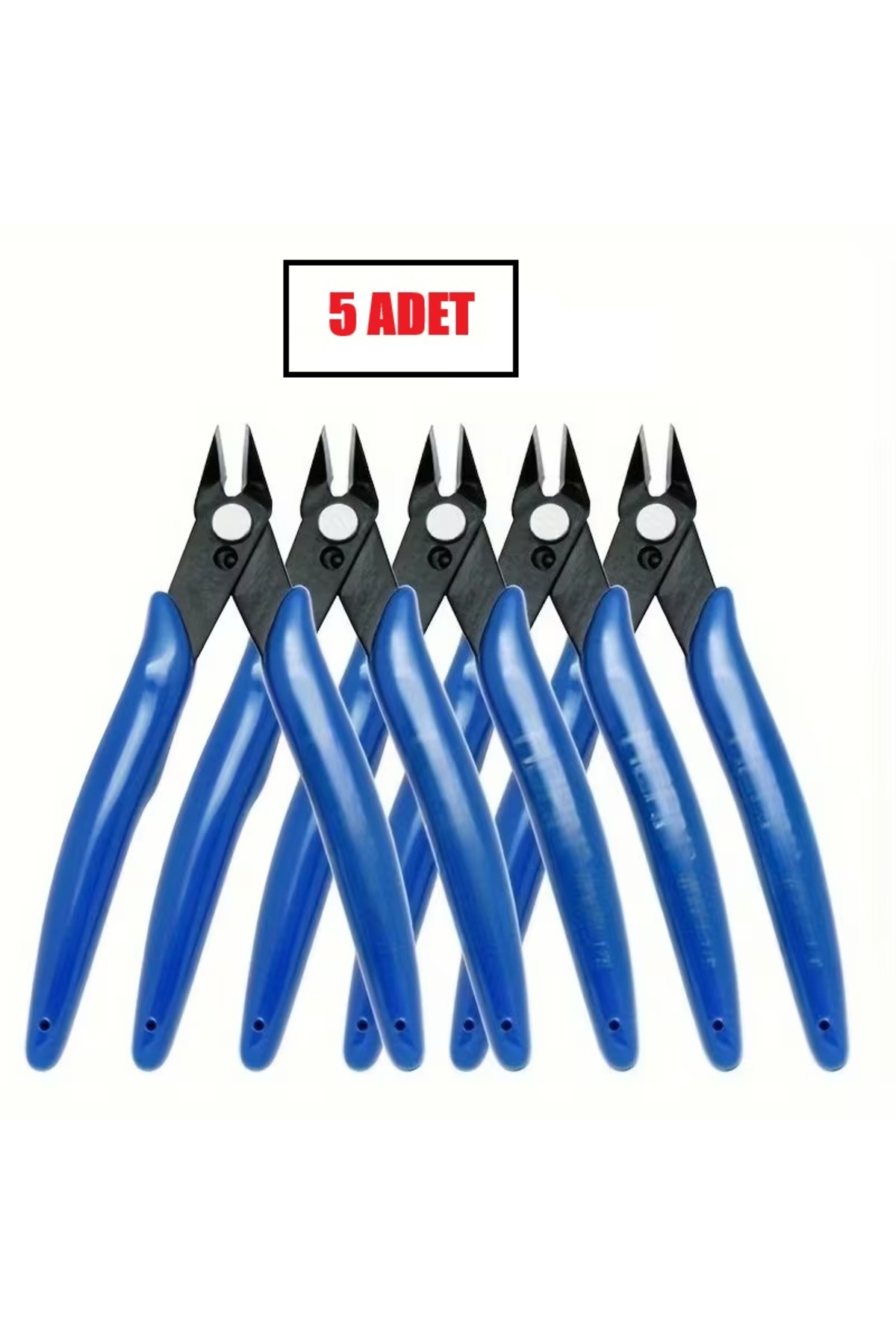 5 Adet Metal Yan Kesici Hassas Kesme Mini Burun Kesme Pense Elektrik Teli Kesici Dip Kesimler Için
