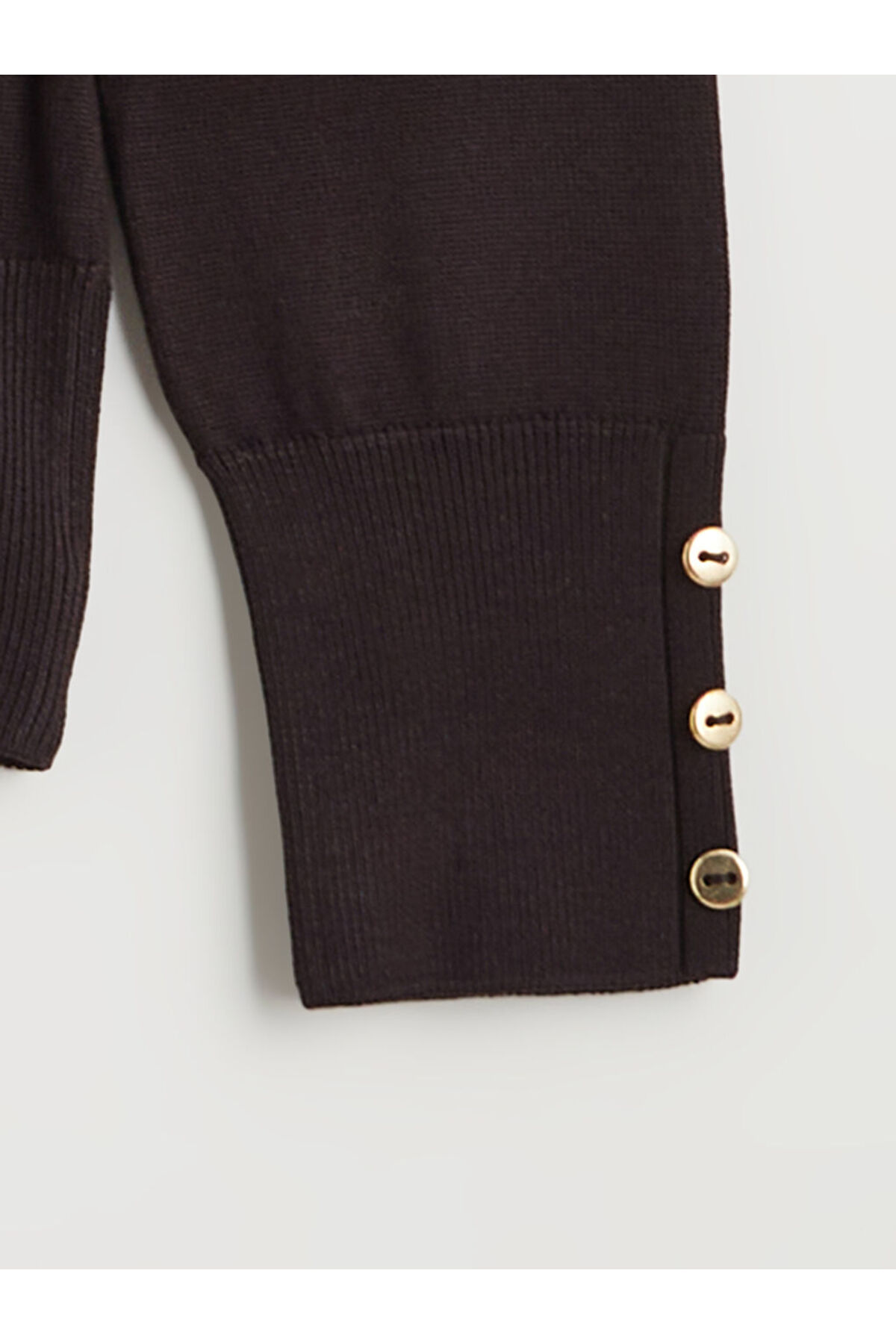 LC Waikiki Kahverengi Bisiklet Yaka Kadın Triko Kazak fotoğrafı 6 (önizleme)